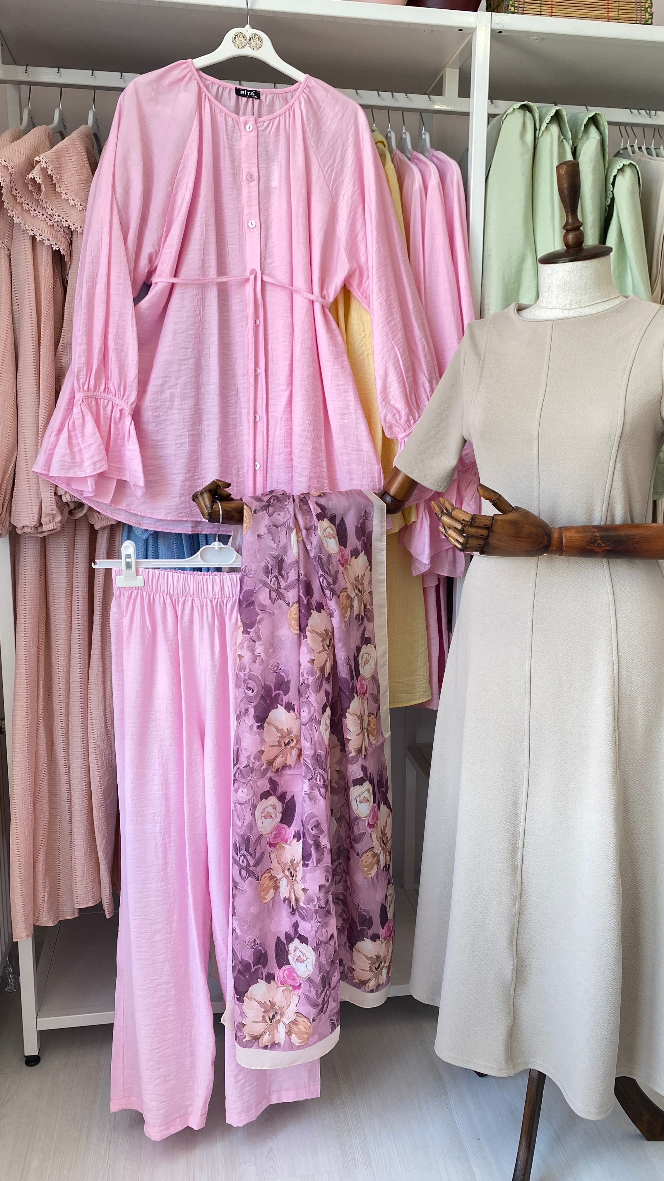 Pembe Pantolon Takım