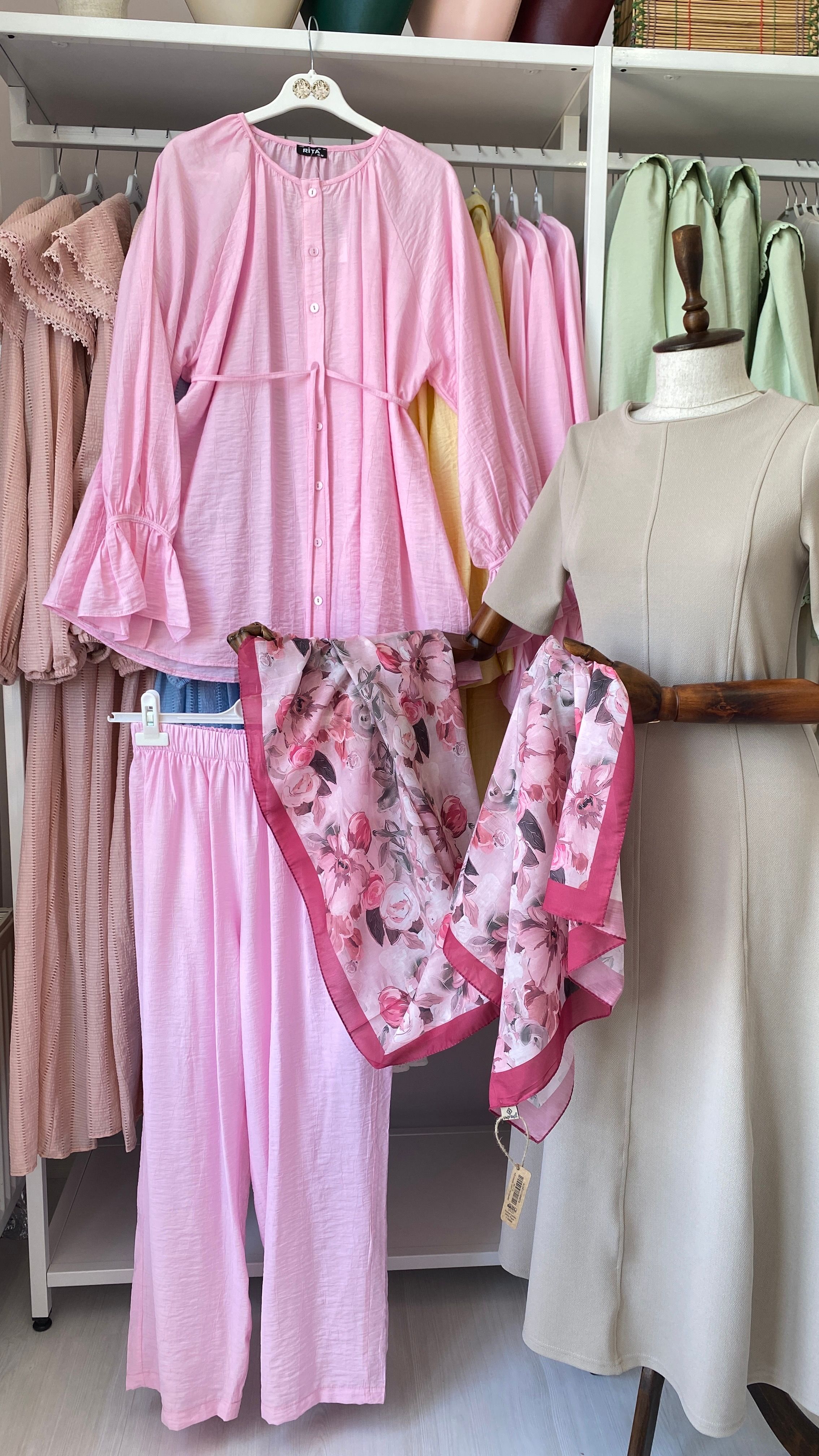 Pembe Pantolon Takım