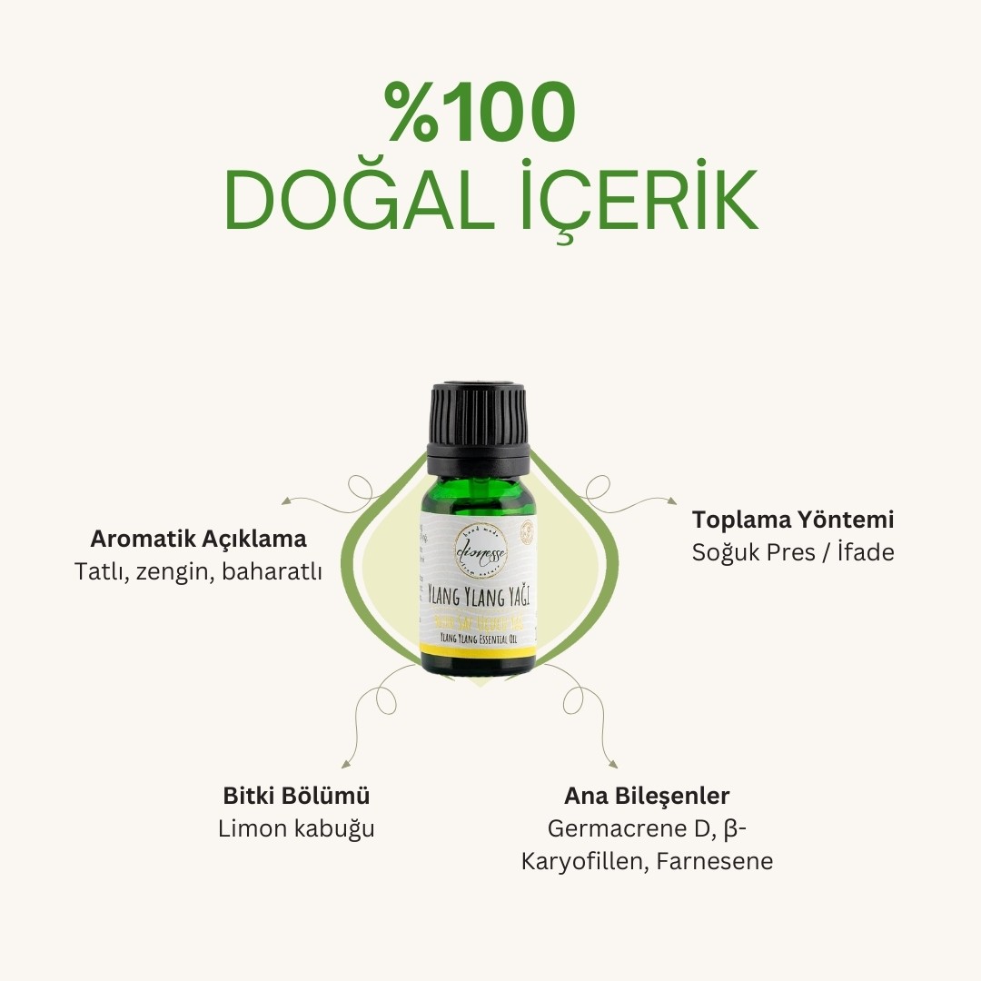 %100 Saf Ylang Ylang Yağı 10 ml 
