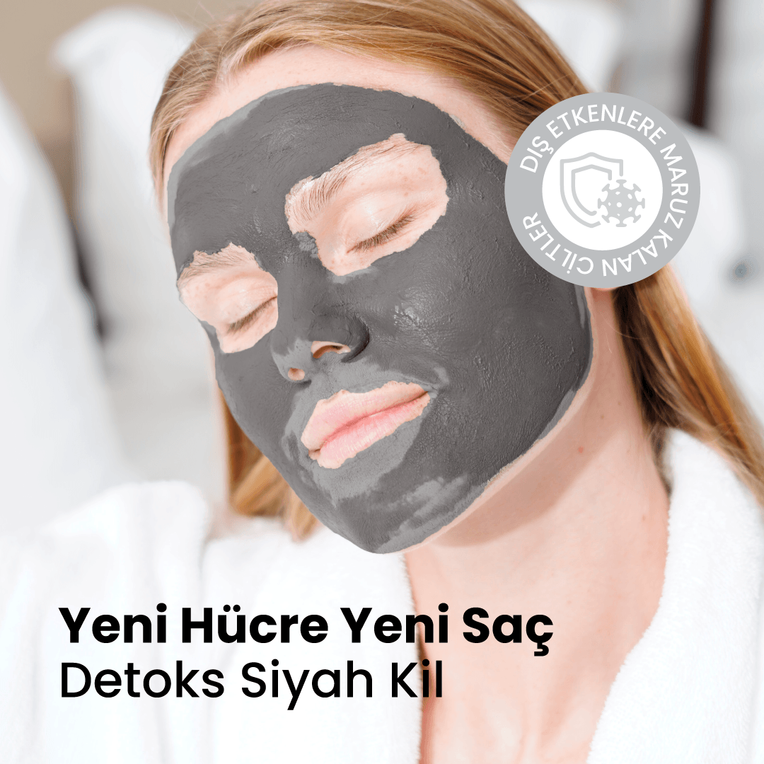 Yeni Hücre Yeni Saç Detoks Siyah Kil 100gr