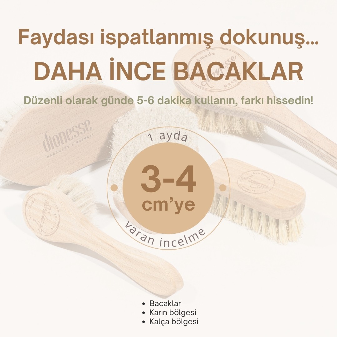 %100 Doğal Tırnak Fırçası | Ahşap ve Kaktüs Liflerinden Tırnak ve Topuk Bakımı İçin İdeal Fırça