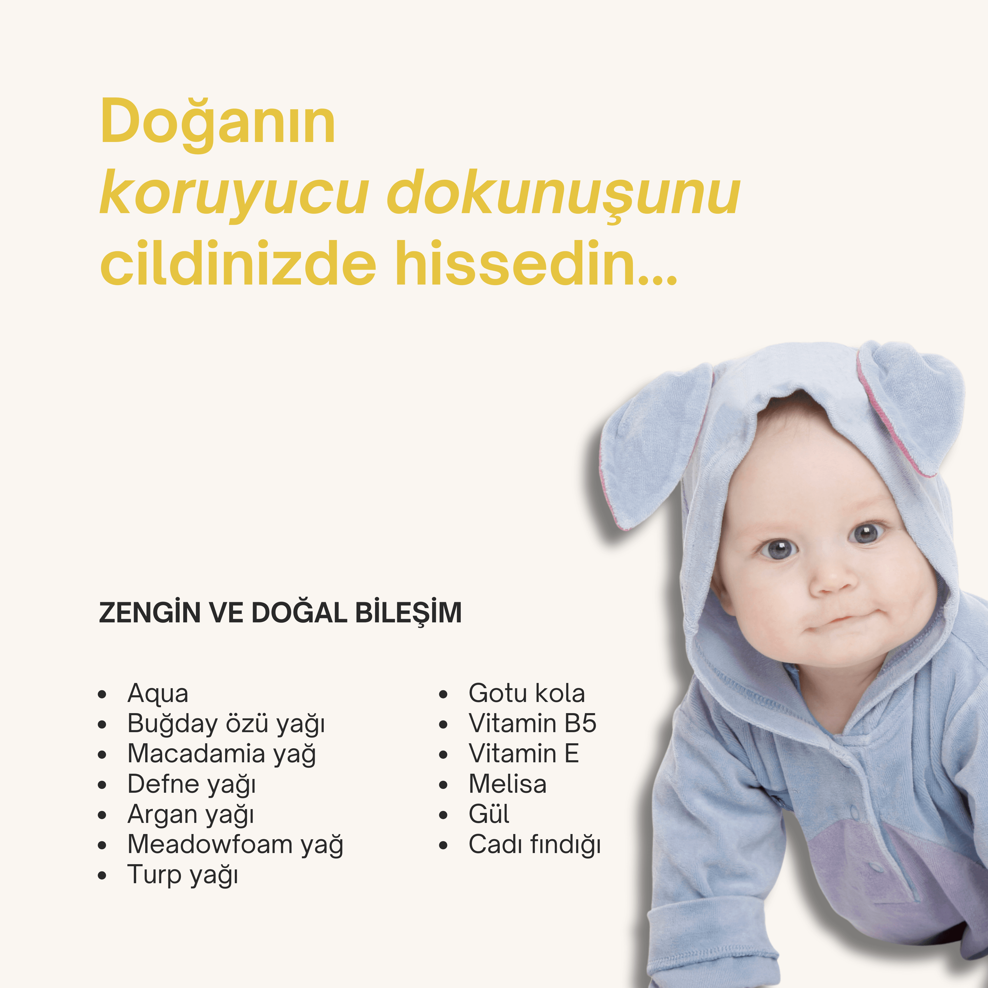 %100 Doğal Bebek Sabunu 90 gr - Bitkisel Gliserin, Doğal Yağlar ile Bebeğiniz İçin Saç ve Vücut Temizleyici Sabun