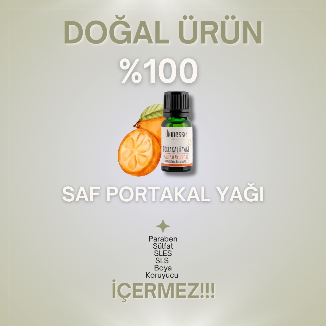 %100 Saf Portakal Kabuğu Yağı 10 ml 