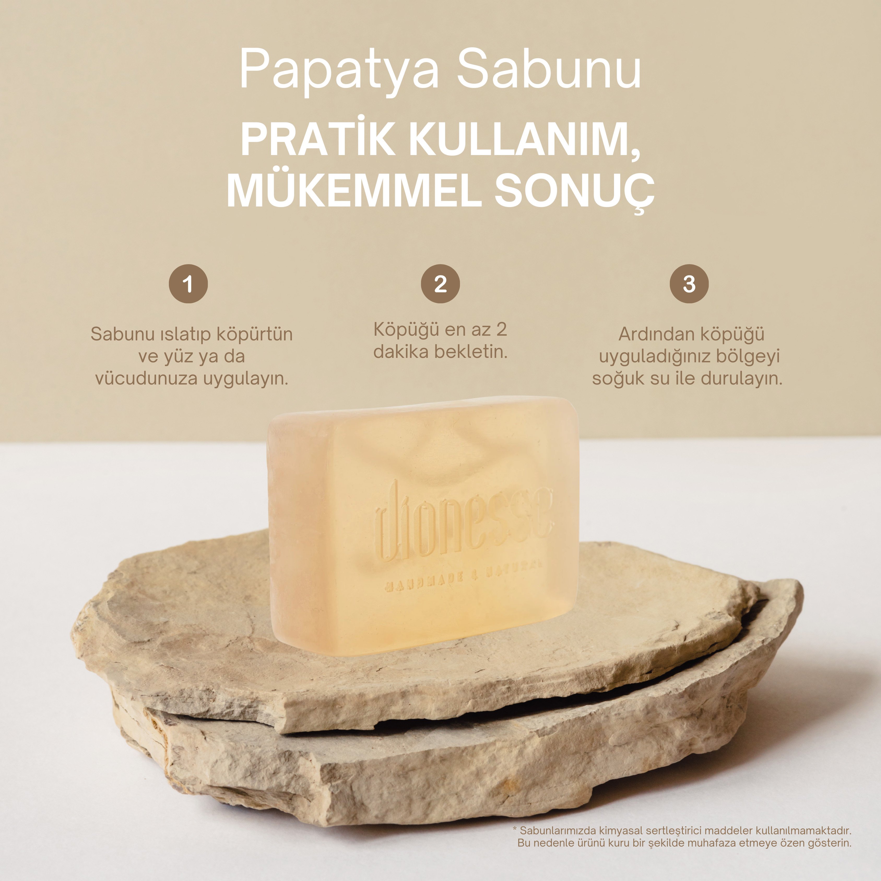 Doğal Sarımsak Sabunu 120 gr - Kepek, Yağlanma ve Dökülme Karşıtı Doğal Sabun, Saç Köklerini Besleyen Sarımsak Yağı ve Meyve Gliserini ile