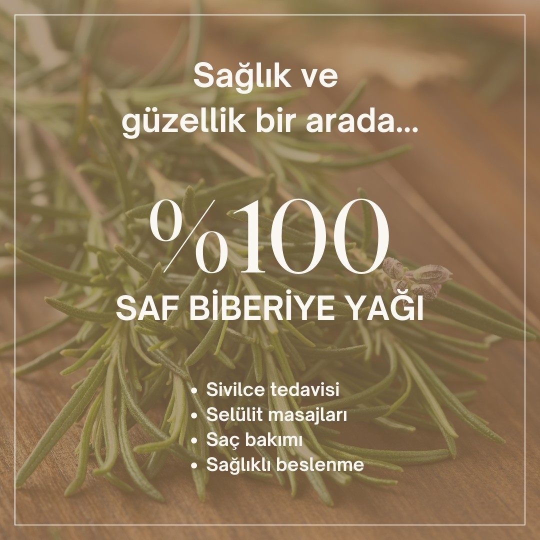 %100 Saf Biberiye Yağı 10 ml 