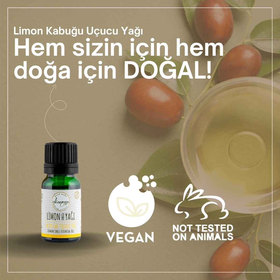 %100 Saf Limon Kabuğu Yağı 10 ml 