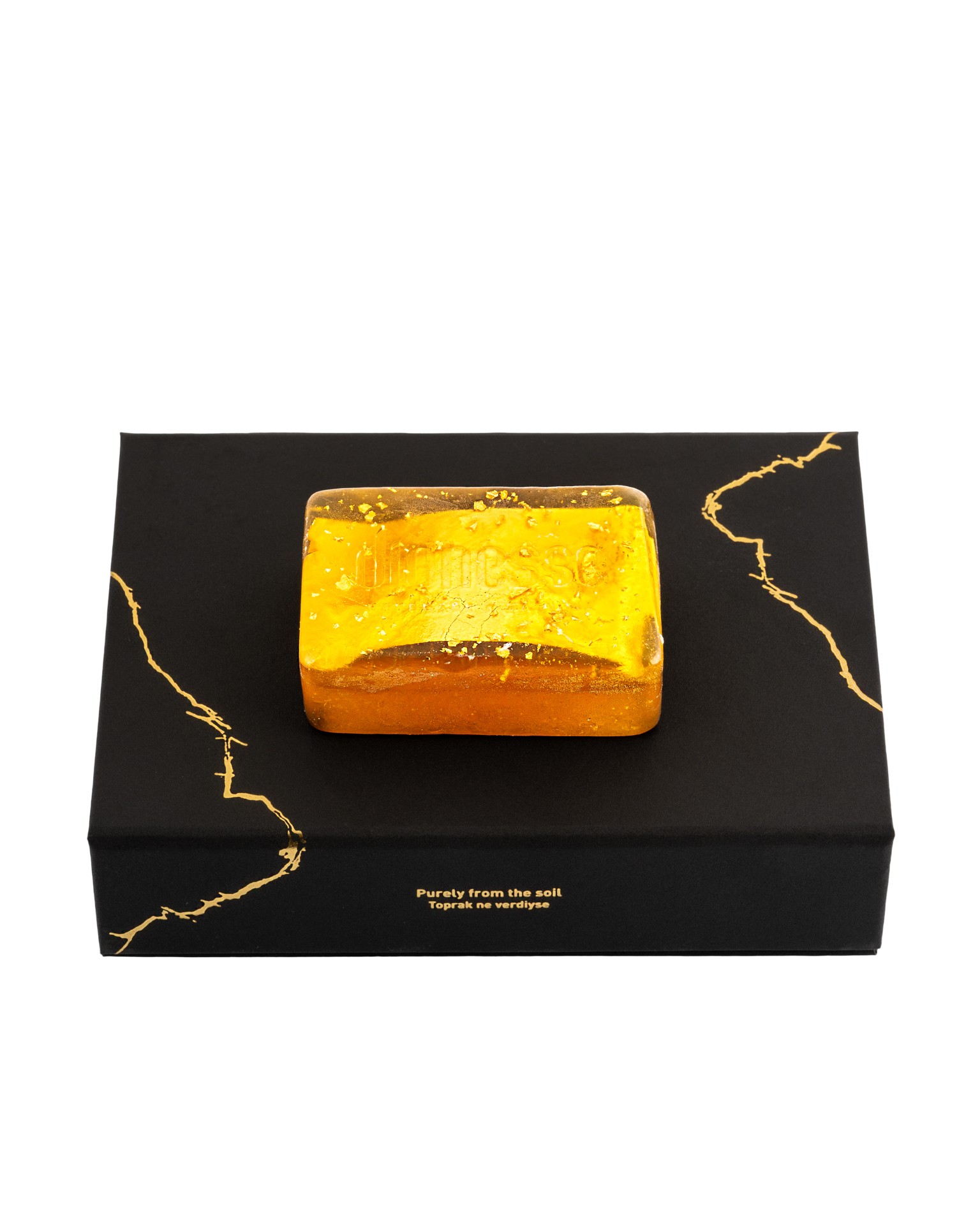 Altın Sabun Golden Touch 120 gr - 24 Ayar Altın Yapraklı, Kök Hücre Yüz Bakım Sabunu, El Yapımı Anti-Aging Sabun, Nemlendirici ve Sıkılaştırıcı