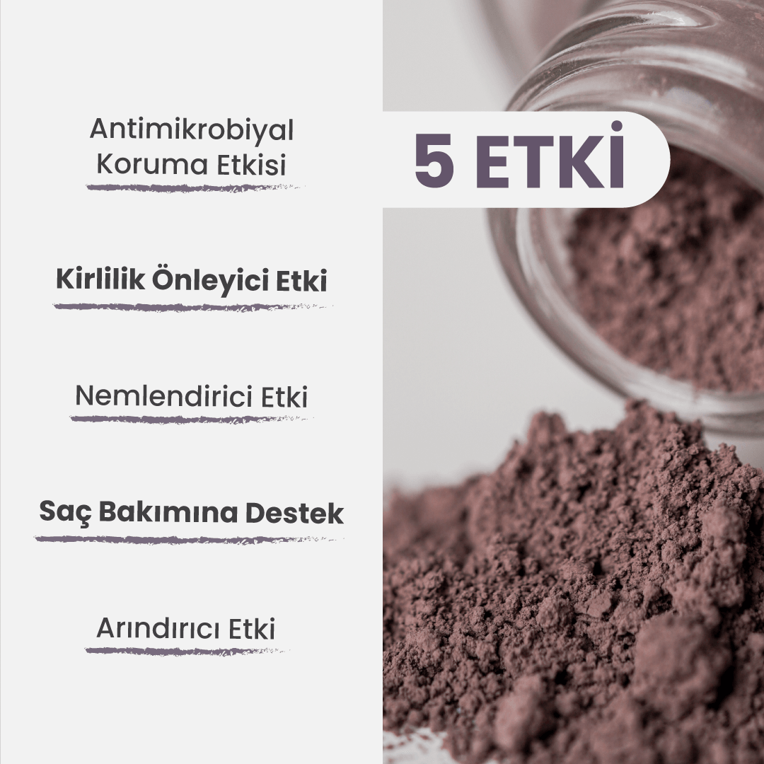 Arındırıcı Detoks Mor Kil 100gr