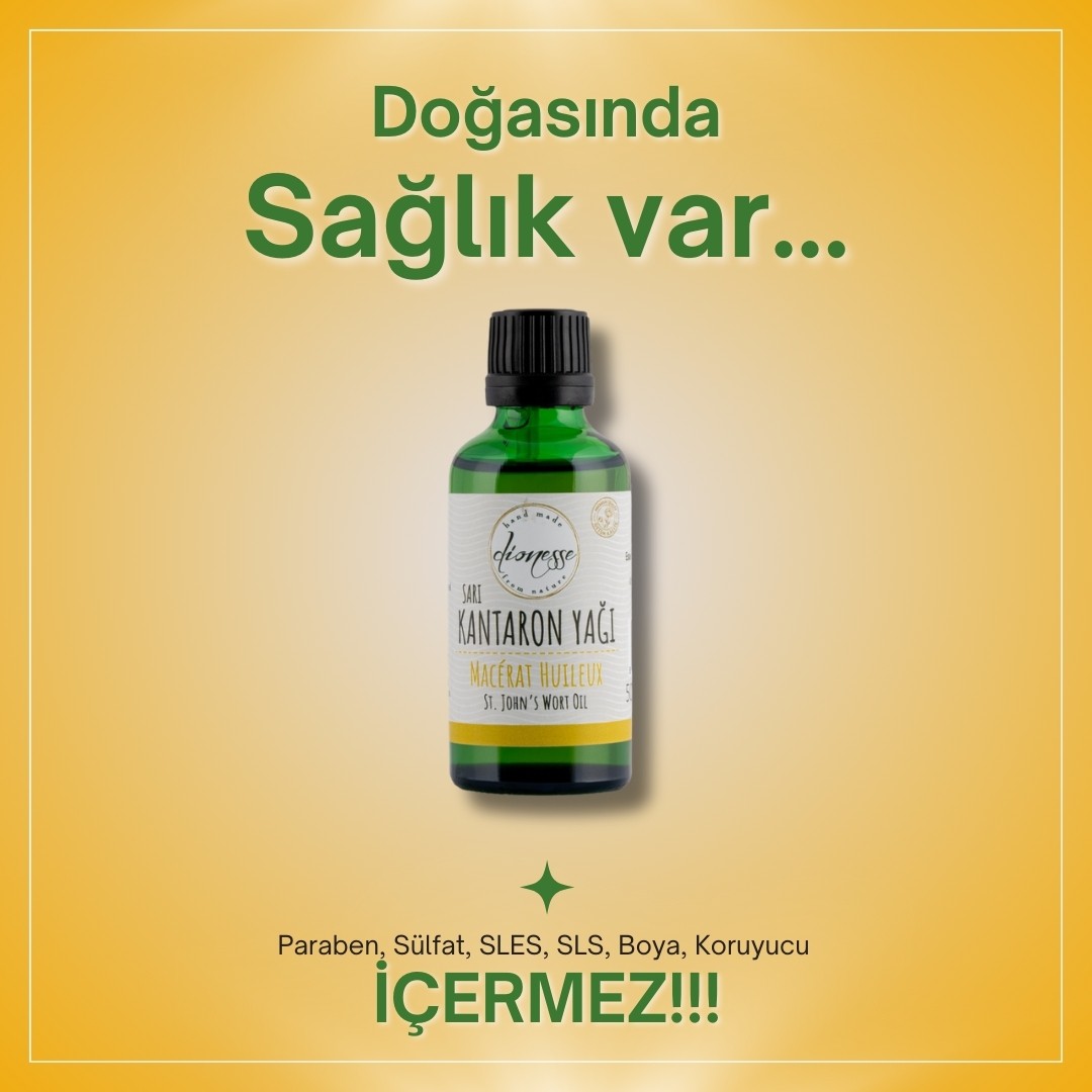 %100 Saf Sarı Kantaron Masere Yağı 50 ml 