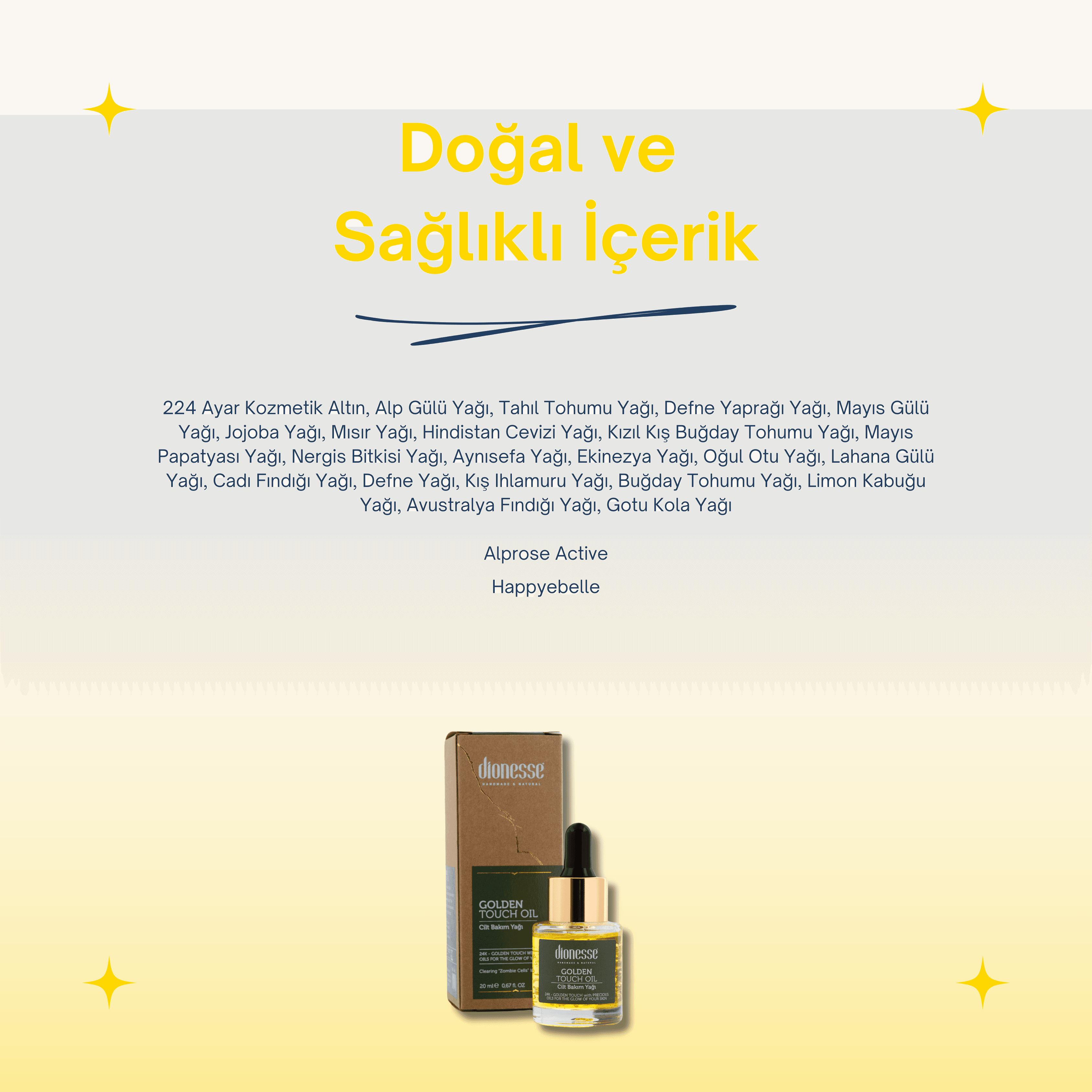 Koruyucu ve Onarıcı Etkili Altın Cilt Bakım Yağı 20 ml - 24 Ayar Altın, Yaşlanma Karşıtı