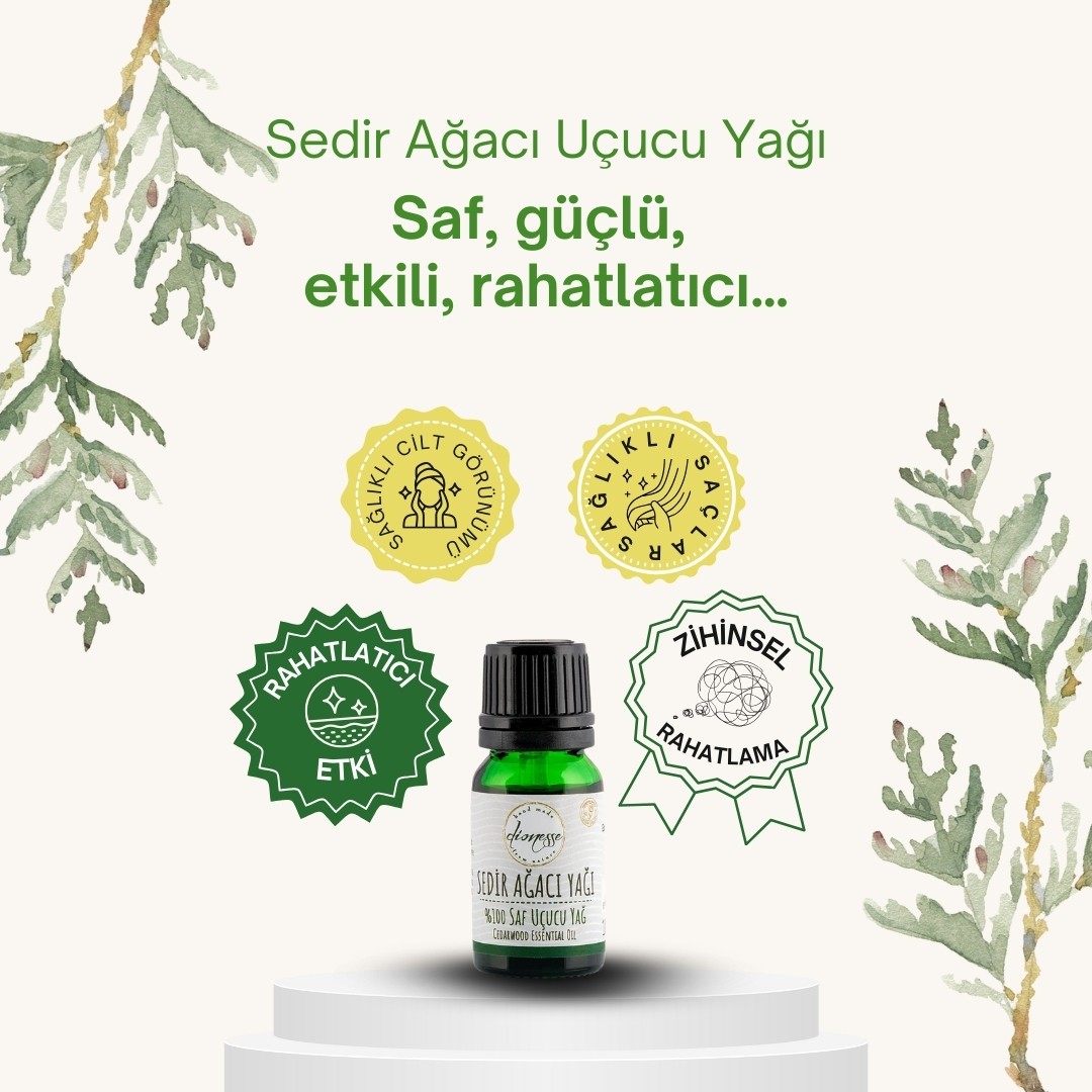 %100 Saf Sedir Ağacı Yağı 10 ml 
