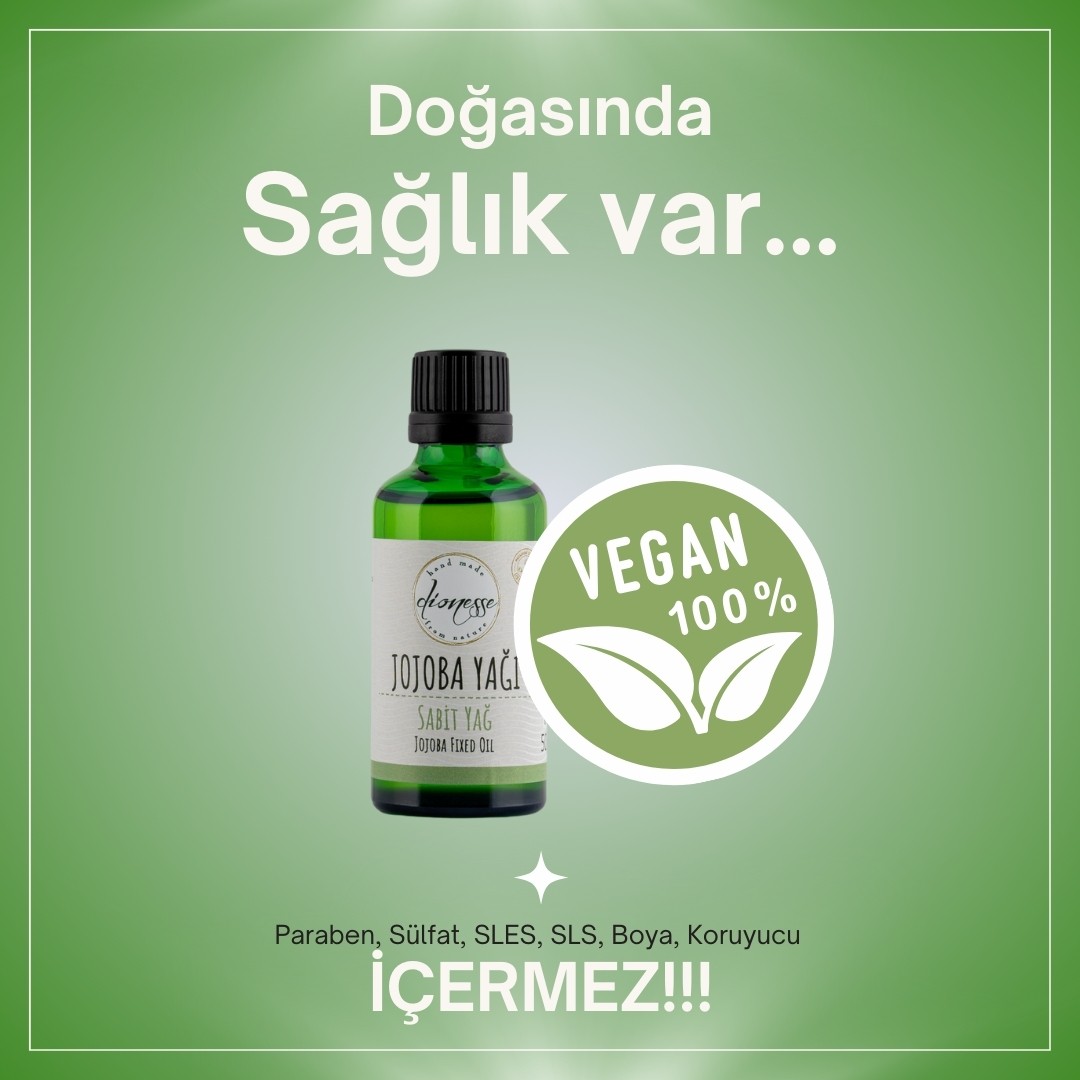 %100 Saf Soğuk Sıkım Jojoba Yağı 50 ml 