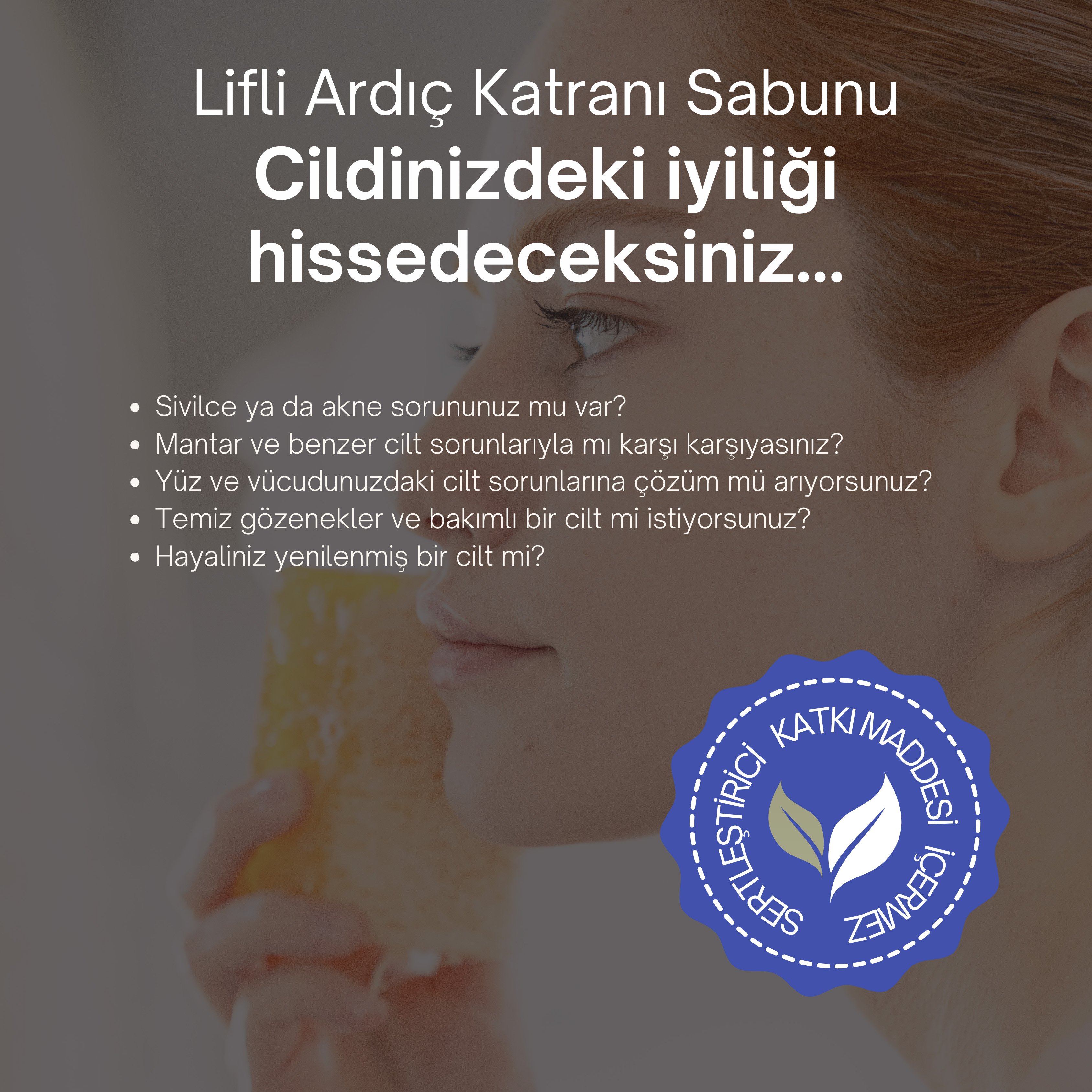 Doğal Kabak Lifli Ardıç Katranı Sabunu 130 gr - Kaşıntı, Akne, Mantar ve Egzama Karşıtı, Peeling Etkili Cilt ve Banyo Sabunu