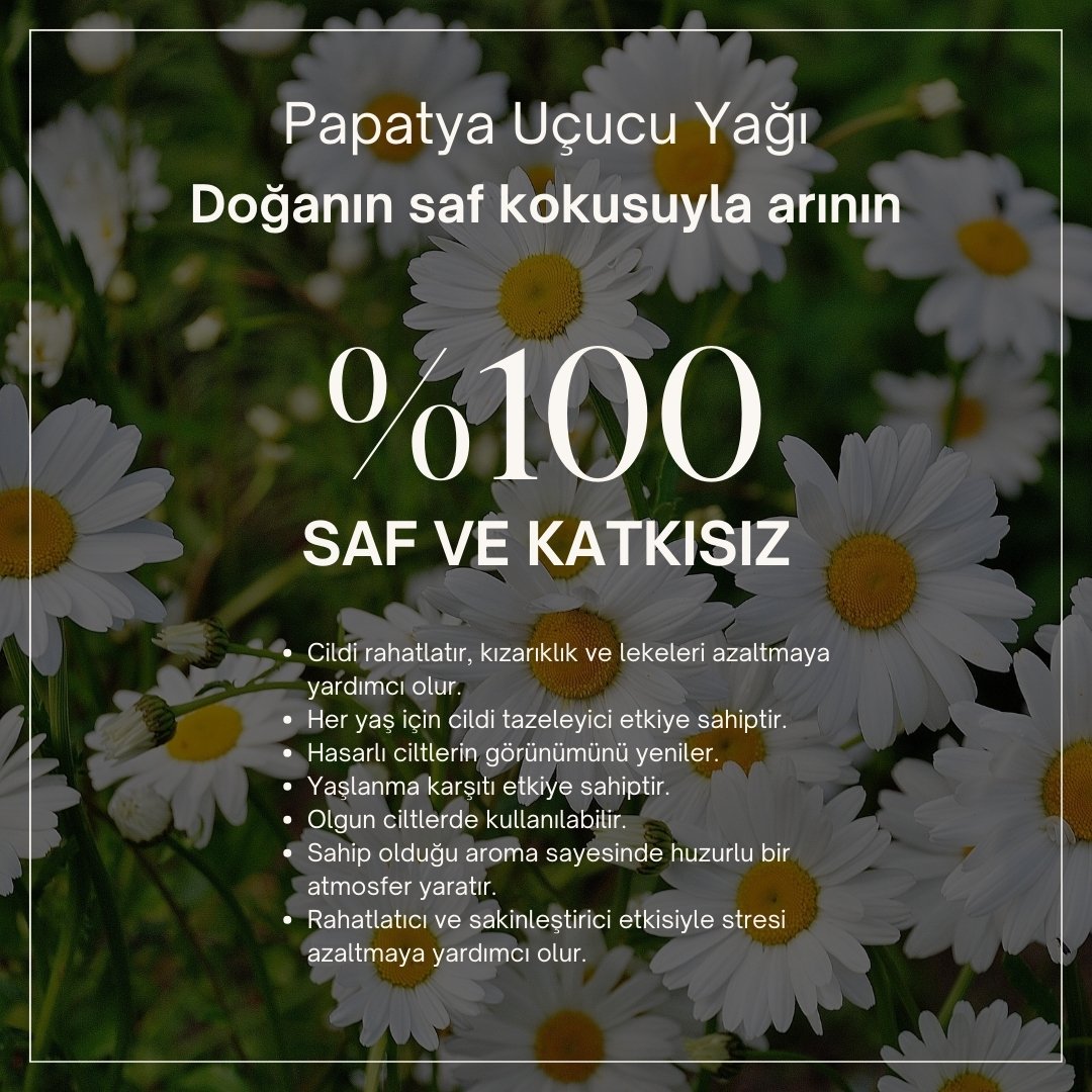 %100 Saf Papatya Yağı 5 ml