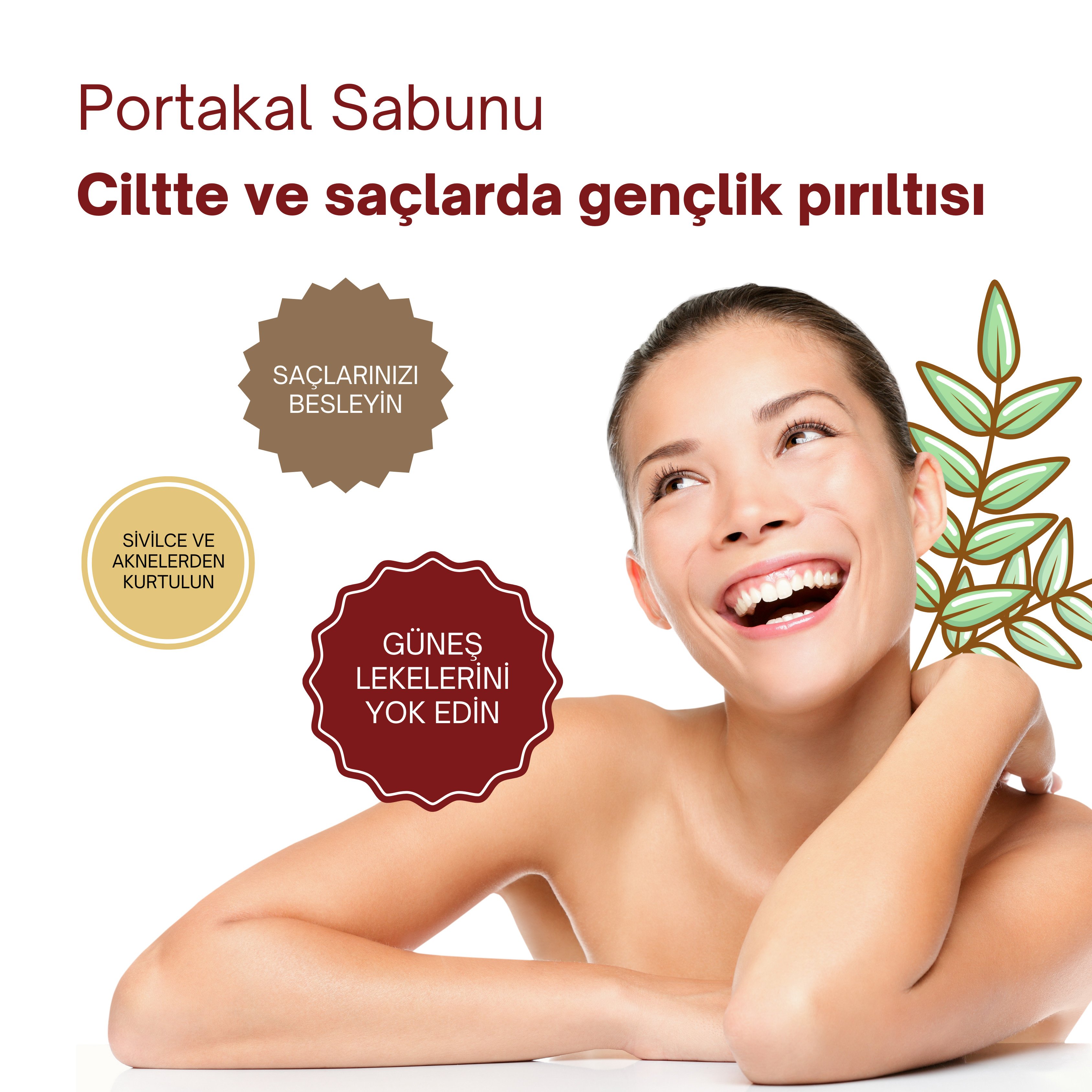 Doğal Portakal Sabunu 120 gr - Sivilce ve Akne Karşıtı, Yaşlanma Karşıtı Cilt Sabunu, Saç Parlaklığı ve Güneş Lekelerine Karşı Doğal Antioksidan