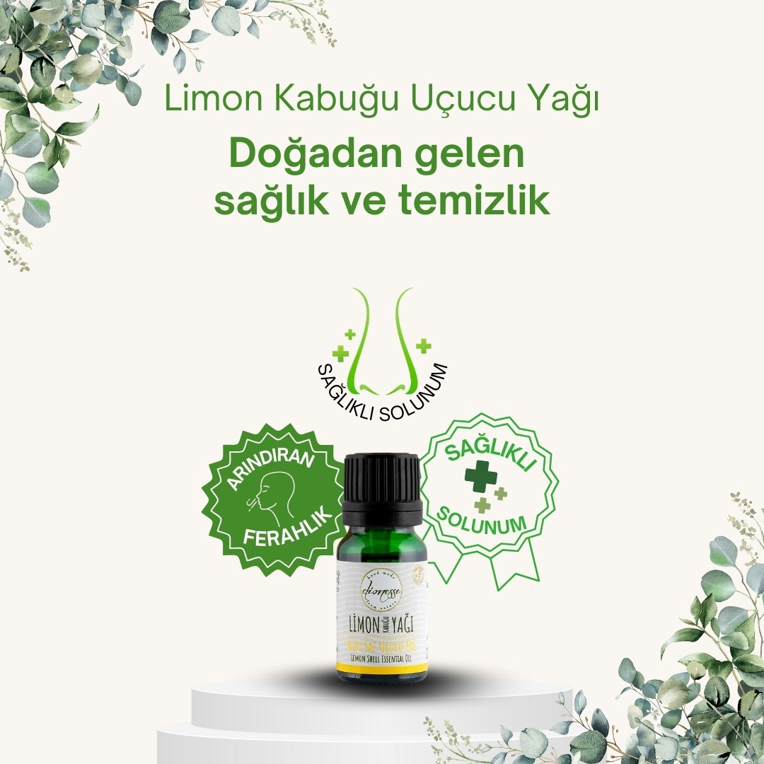 %100 Saf Limon Kabuğu Yağı 10 ml 