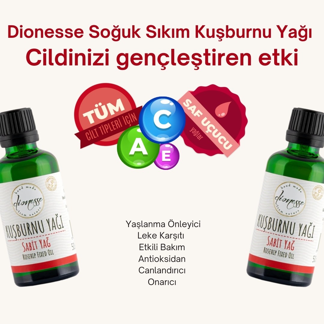 %100 Soğuk Sıkım Kuşburnu Yağı 50 ml 