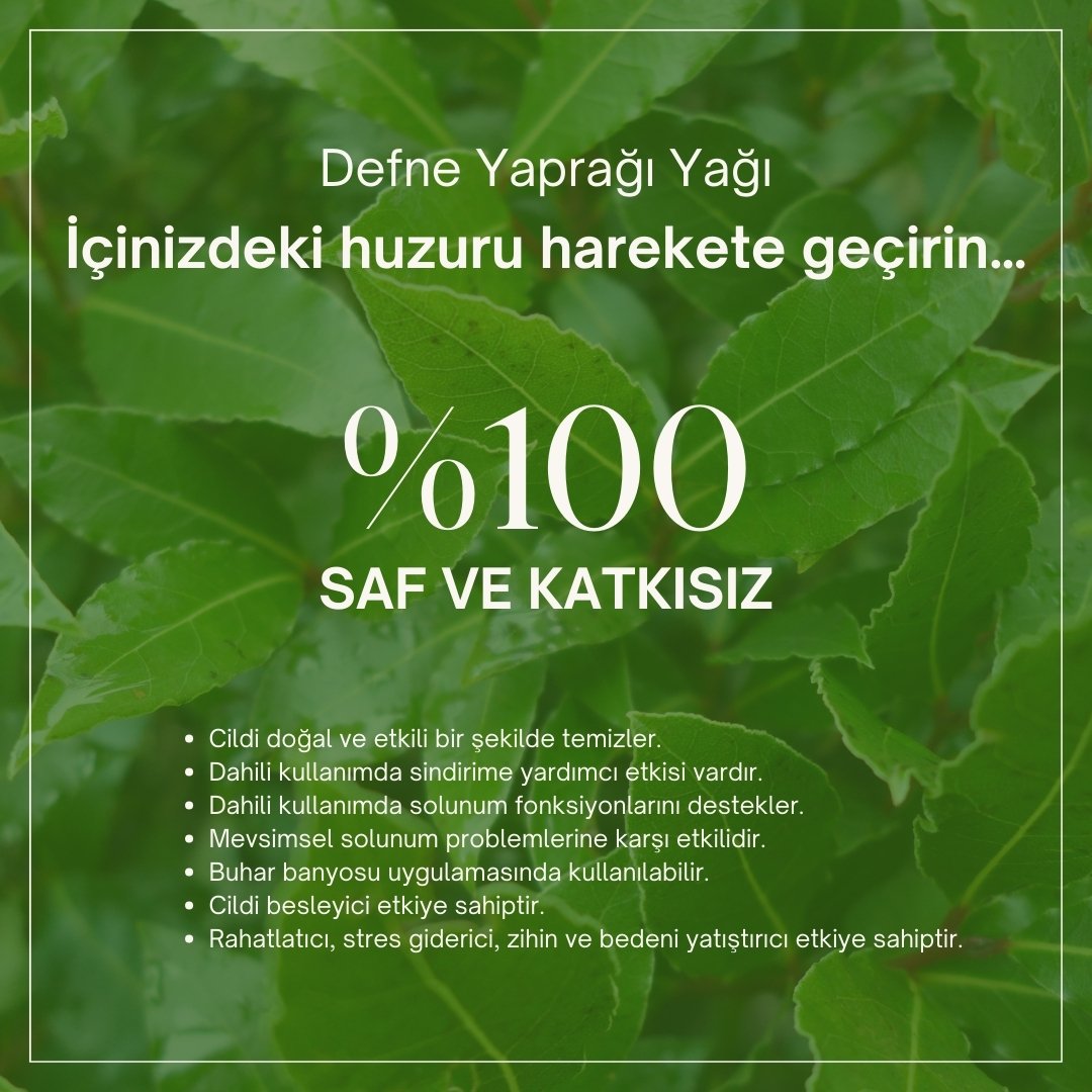 %100 Saf Defne Yağı 10 ml 