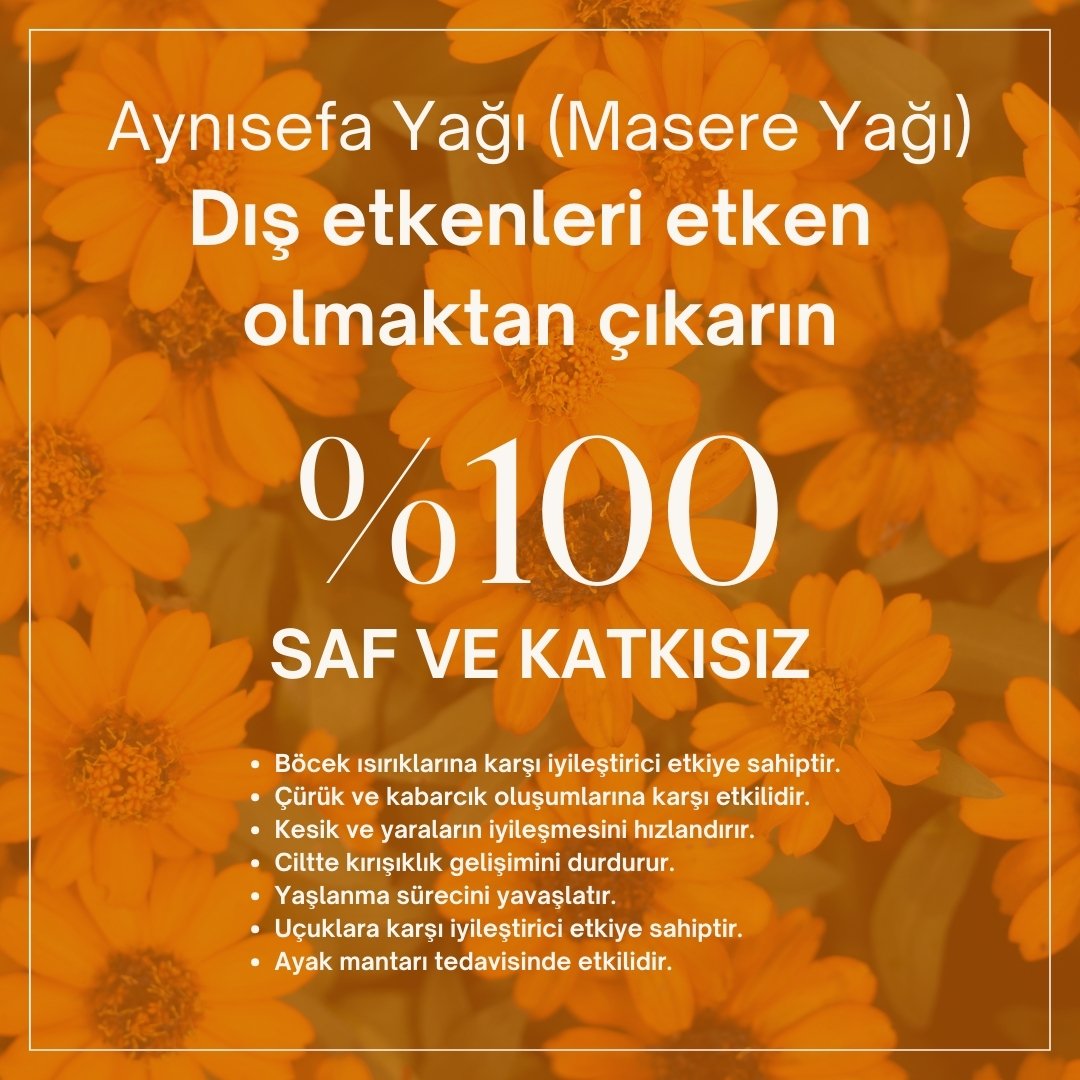 %100 Doğal Aynısefa Yağı 50 ml 