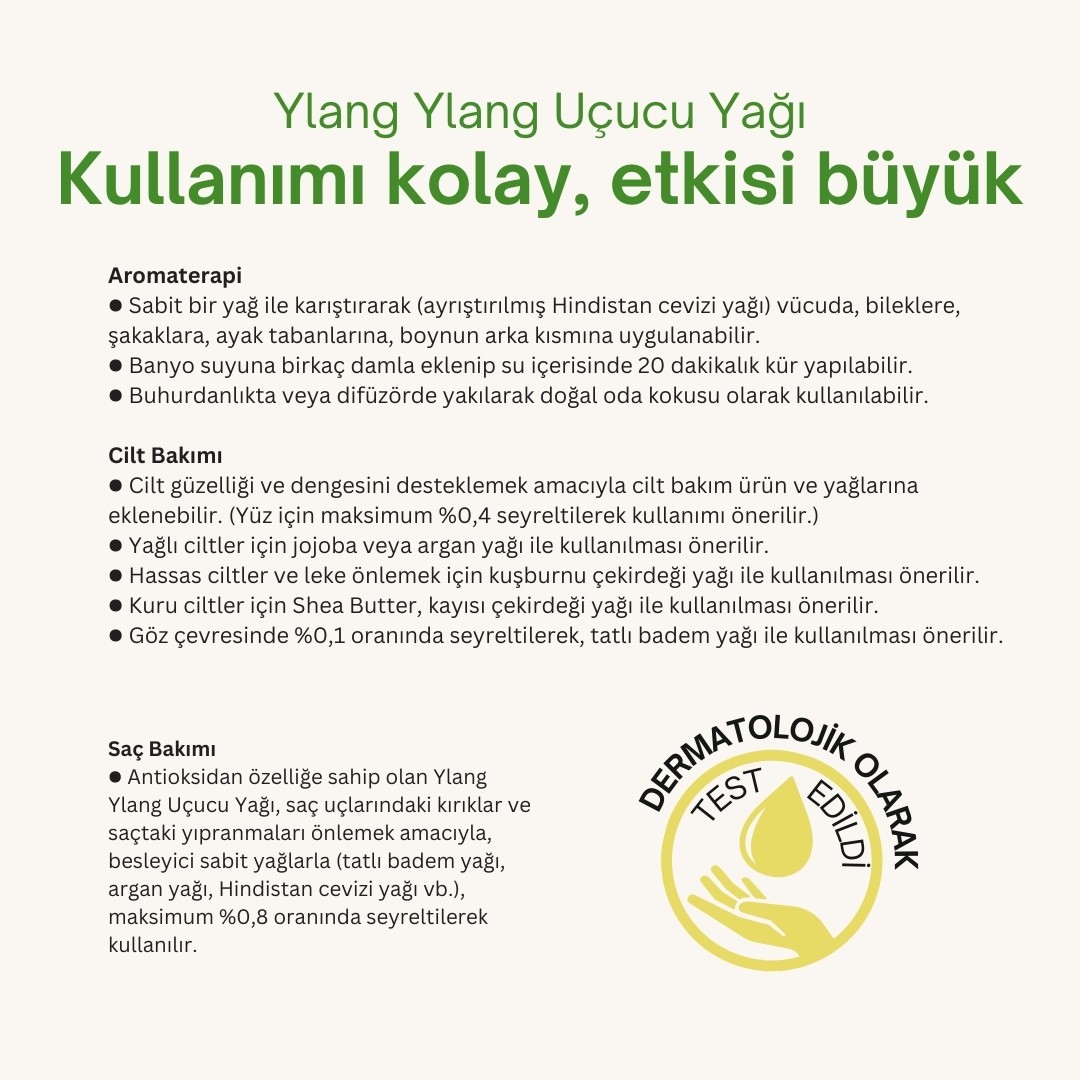 %100 Saf Ylang Ylang Yağı 10 ml 