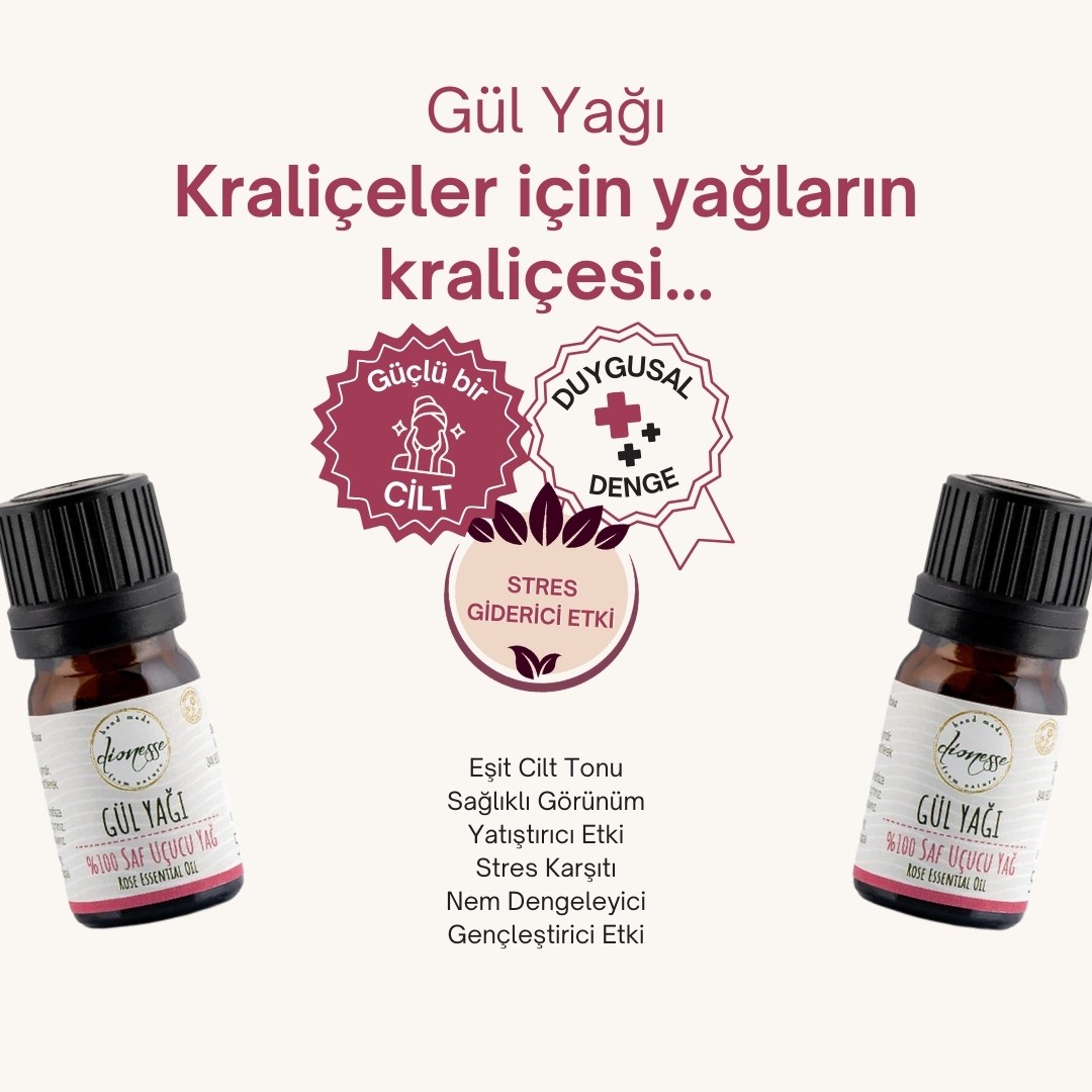 %100 Saf Gül Yağı 5 ml 