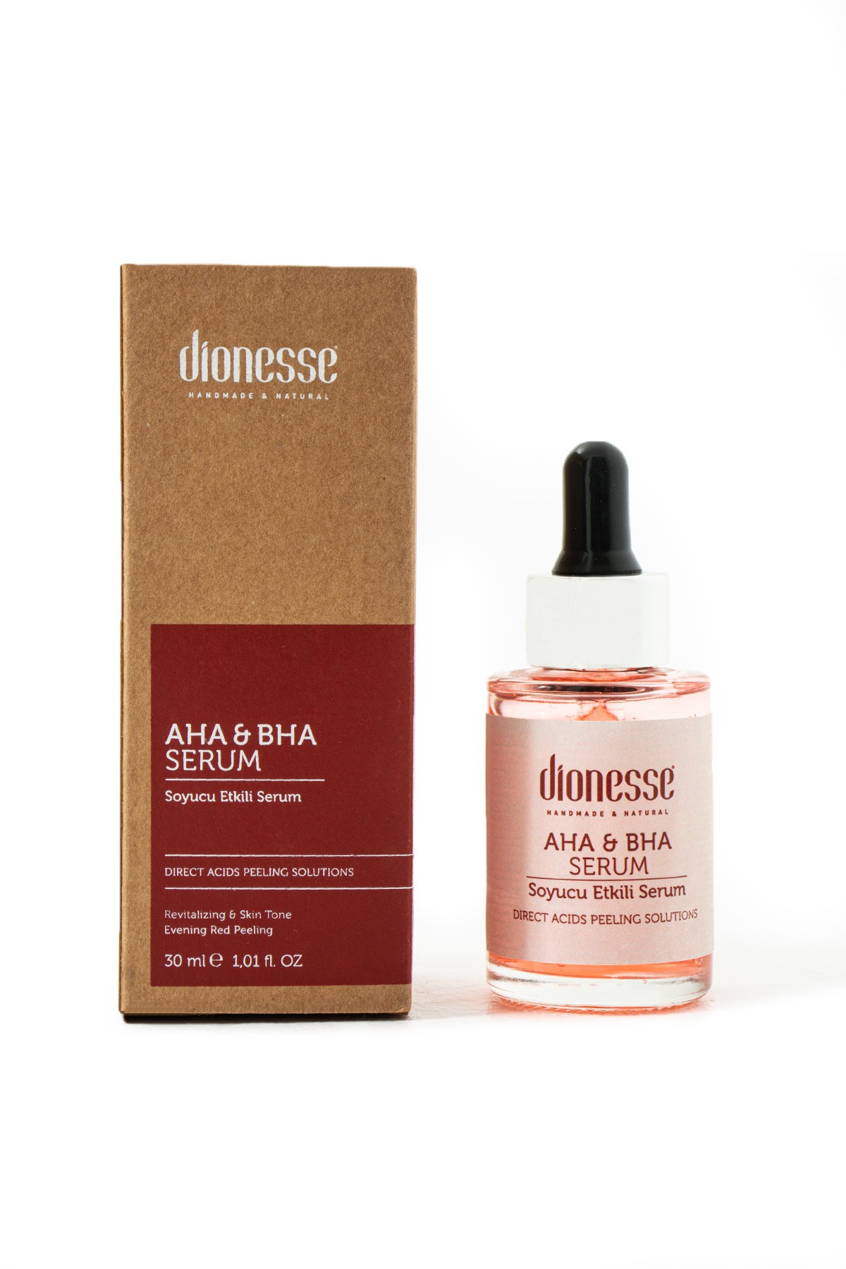 Ölü Hücre Karşıtı Gözenek Açıcı AHA & BHA Serum 30 ml - Yağ Dengesi Sağlayan, Cildi Arındıran ve Yatıştırıcı Etkili Peeling Serumu