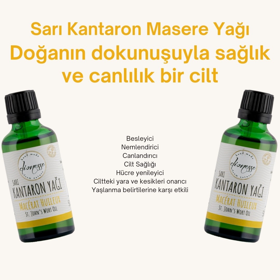 %100 Saf Sarı Kantaron Masere Yağı 50 ml 