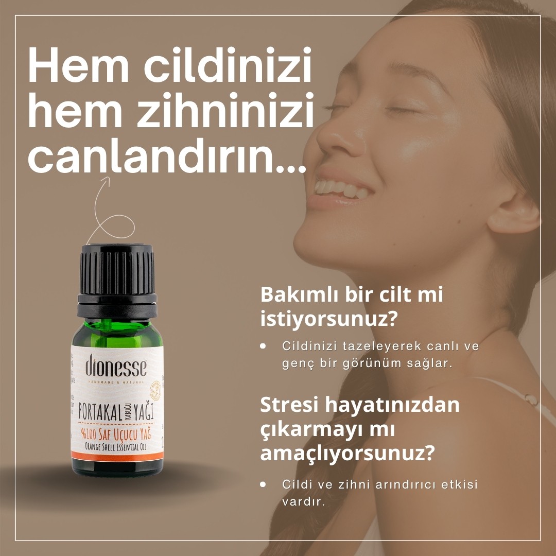 %100 Saf Portakal Kabuğu Yağı 10 ml 