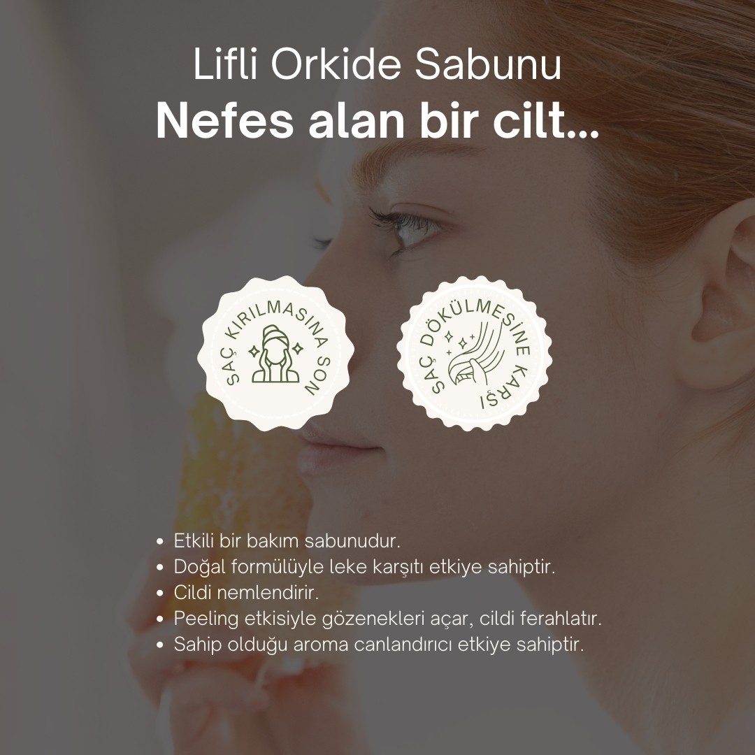 Doğal Kabak Lifli Orkide Sabunu 130 gr | Orkide Sabunu Faydaları: Peeling Etkisi, Cilt Lekesi Giderici ve Kırışıklık Karşıtı