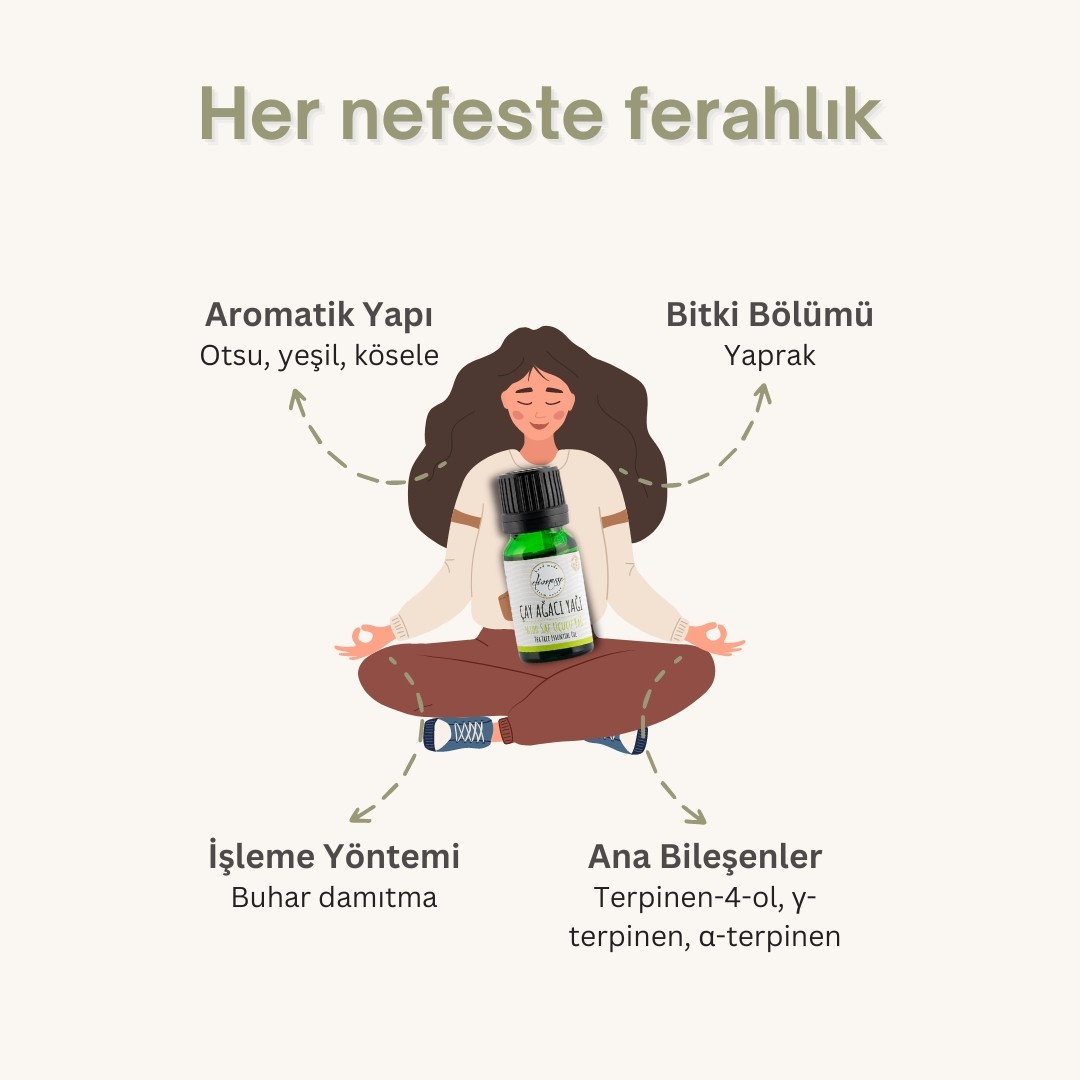 %100 Saf Çay Ağacı Yağı 10 ml 