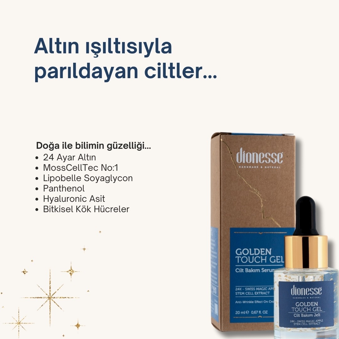 Cilt Yenileyici 24K Altın Yüz Serumu 20 ml - Kırışıklık Karşıtı, Cilt Yenileyici, Kök Hücreli, Sıkılaştırıcı Yüz Serumu