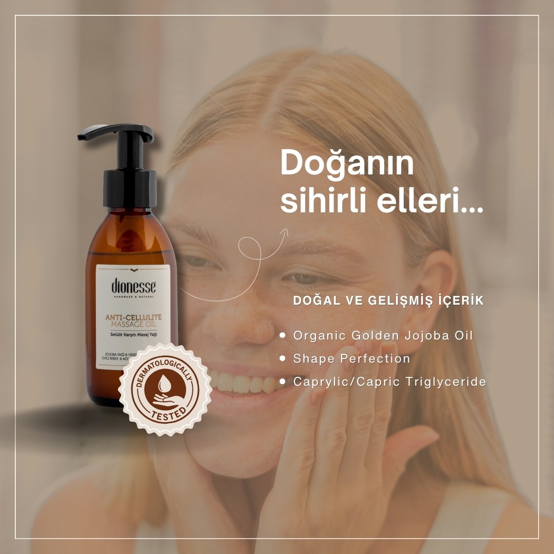 Selülit Karşıtı Masaj Yağı 150 ml - İncelme ve Selülitsiz Bir Cilt İçin Özel Formül