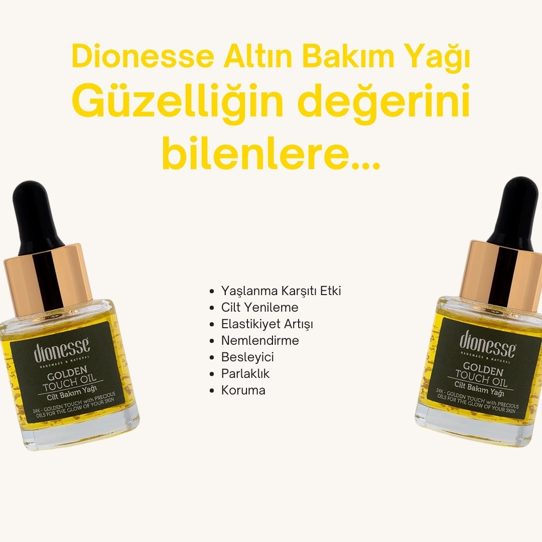 Koruyucu ve Onarıcı Etkili Altın Cilt Bakım Yağı 20 ml - 24 Ayar Altın, Yaşlanma Karşıtı