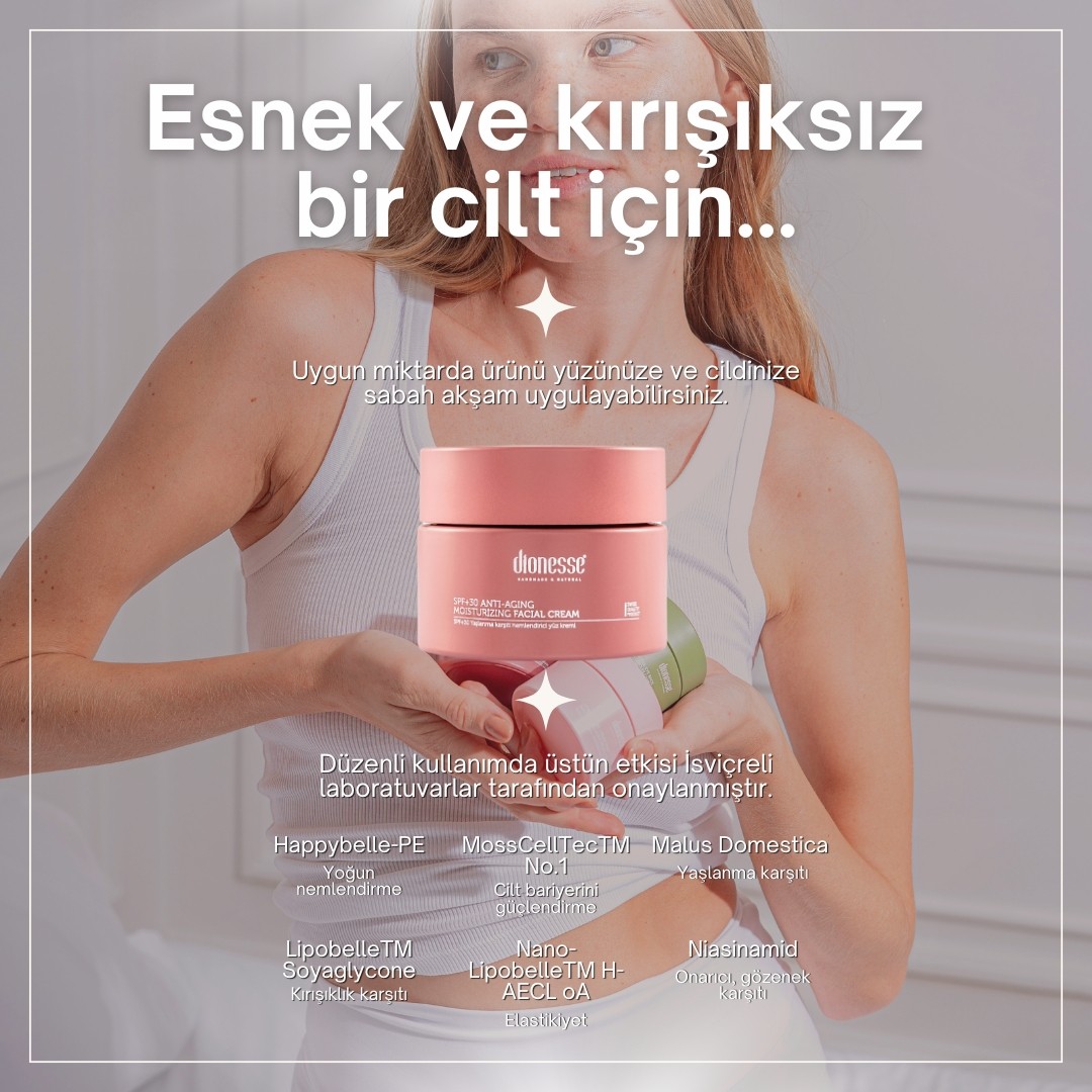 Nemlendirici - Yaşlanma Karşıtı SPF 30 Krem 50 ml | Cilt Yenileyici, Yoğun Nemlendirici ve UV Koruyucu