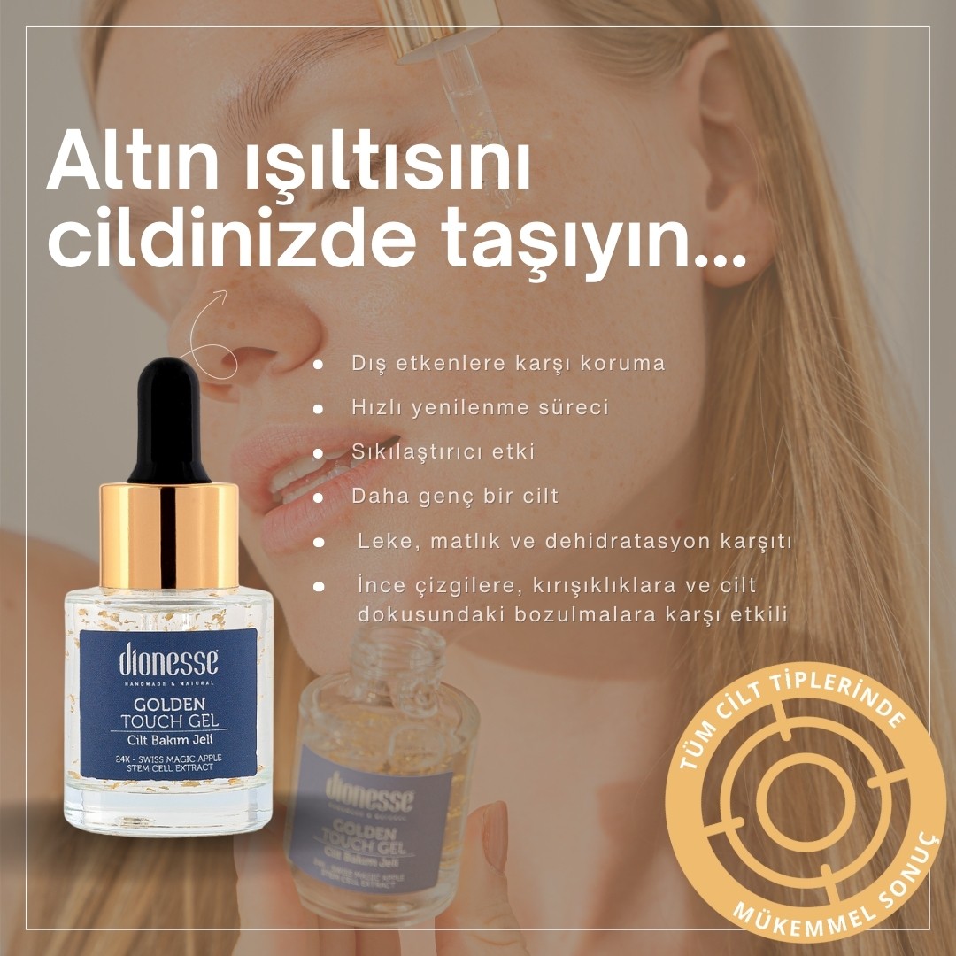 Cilt Yenileyici 24K Altın Yüz Serumu 20 ml - Kırışıklık Karşıtı, Cilt Yenileyici, Kök Hücreli, Sıkılaştırıcı Yüz Serumu