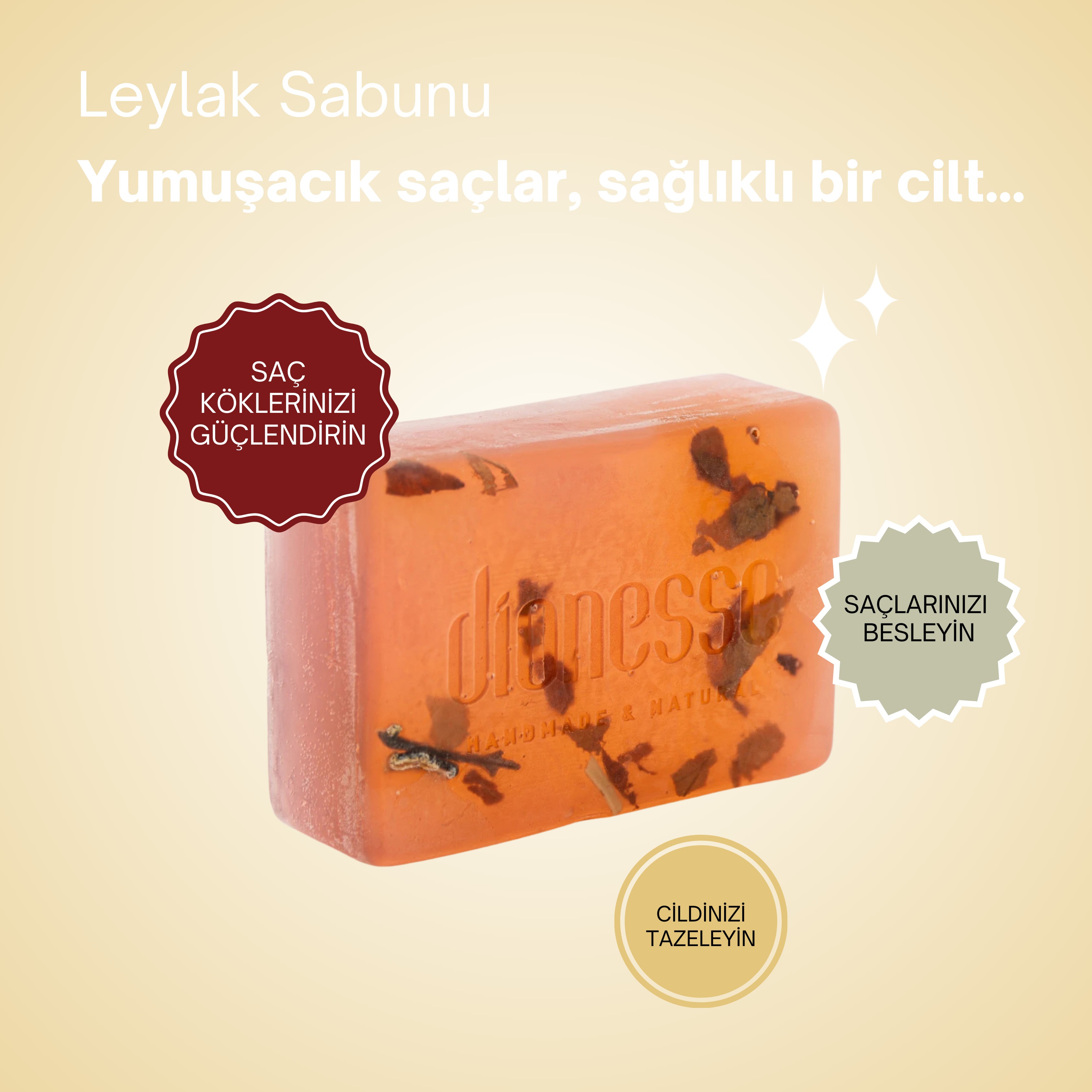 Leylak Sabunu 120 gr | Saç Dökülmesine Karşı, Saç Uzamasını Destekleyen %100 Doğal Katı Şampuan