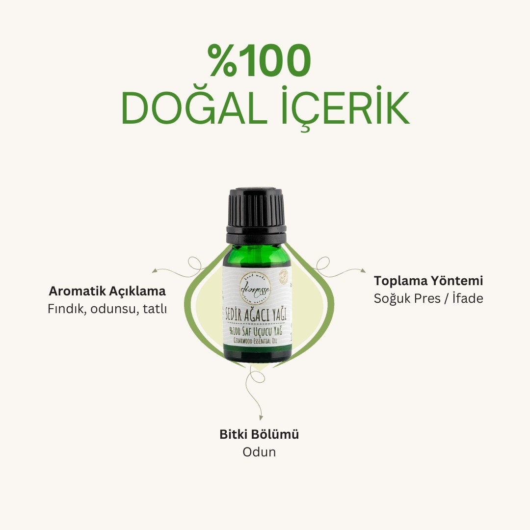 %100 Saf Sedir Ağacı Yağı 10 ml 