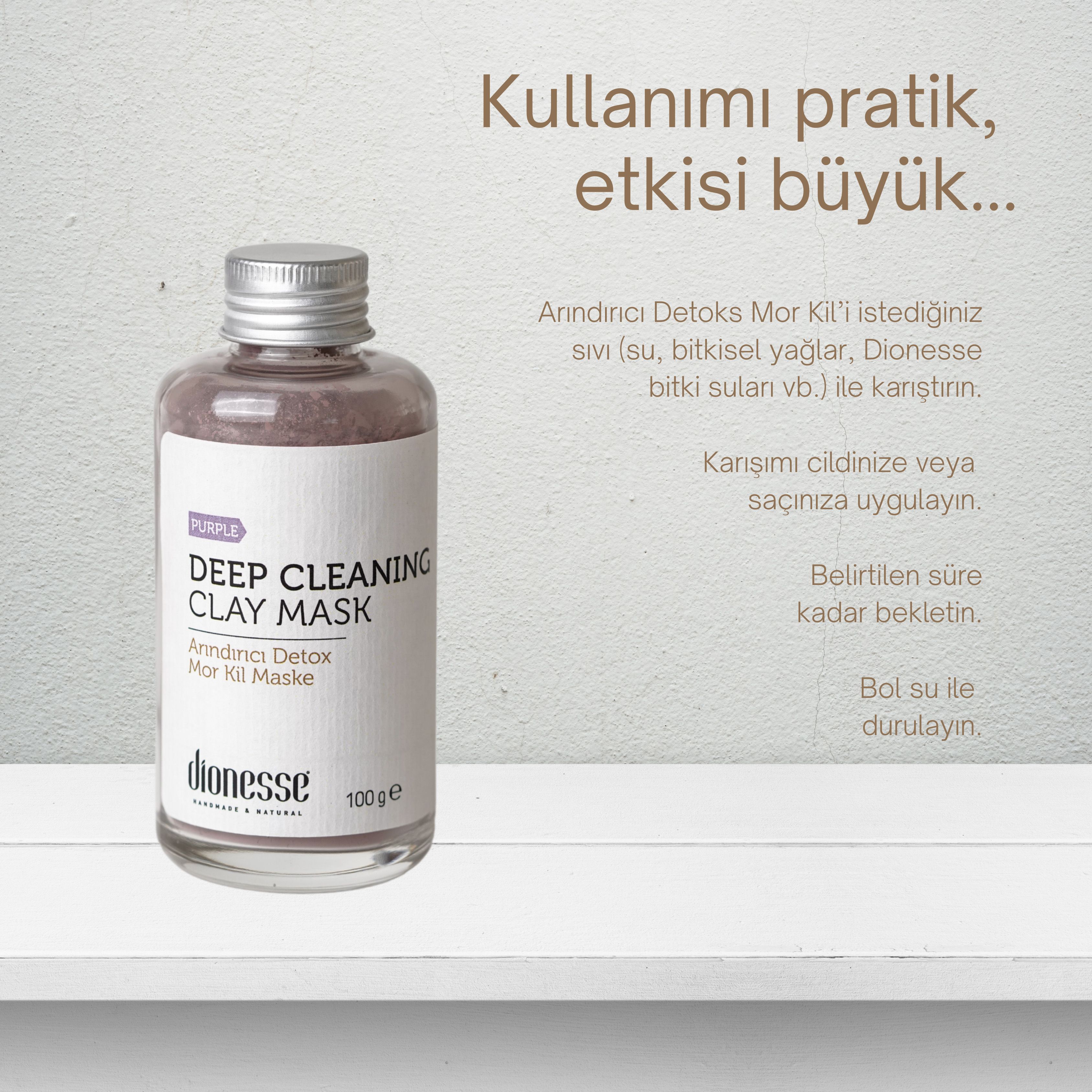 Arındırıcı Detoks Mor Kil Maskesi 100 gr | Yağlı ve Hassas Ciltler İçin Sebum Dengeleyici, Matlaştırıcı ve Antioksidan Cilt Bakımı