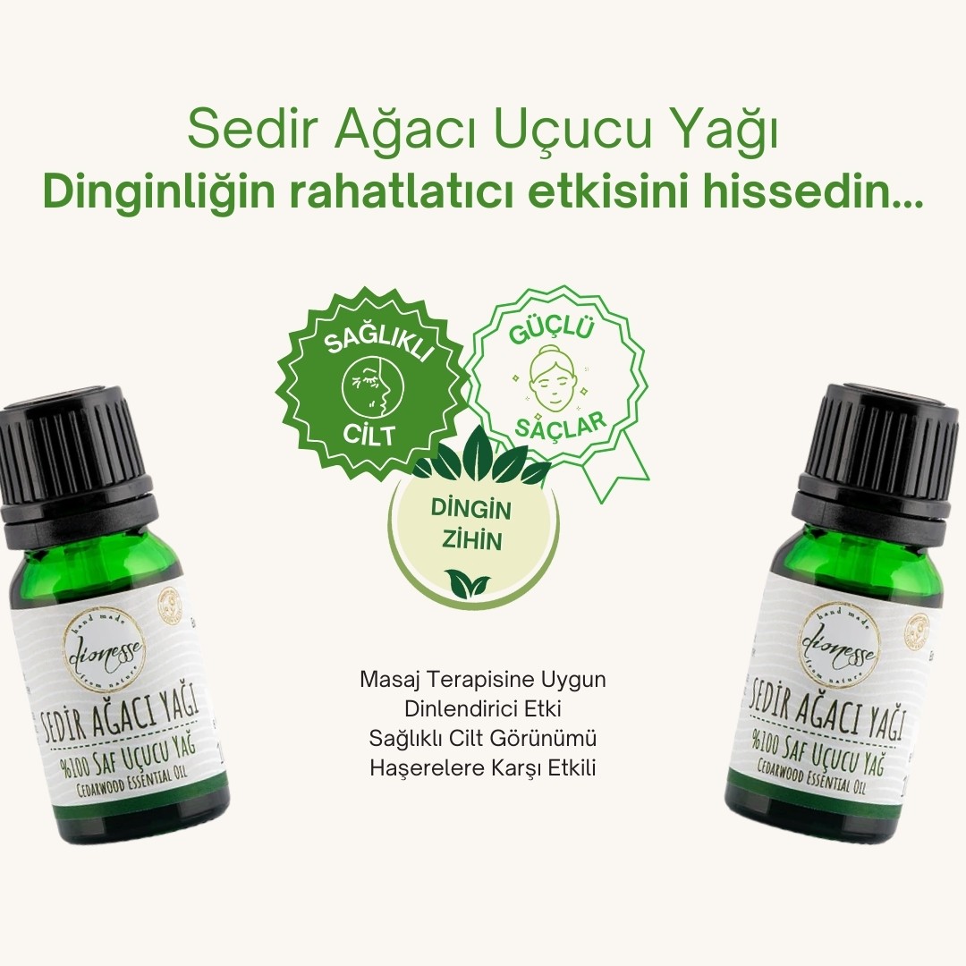 %100 Saf Sedir Ağacı Yağı 10 ml 