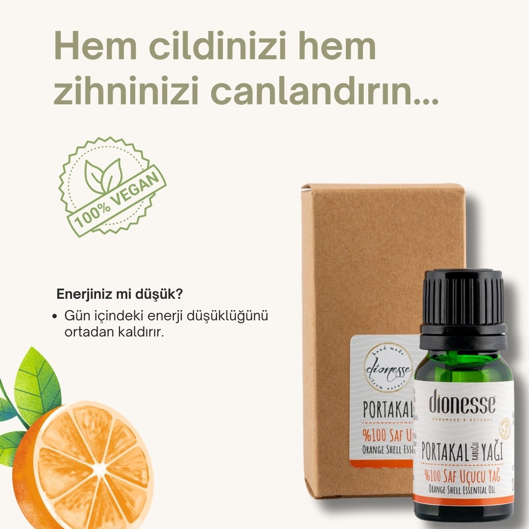 %100 Saf Portakal Kabuğu Yağı 10 ml 
