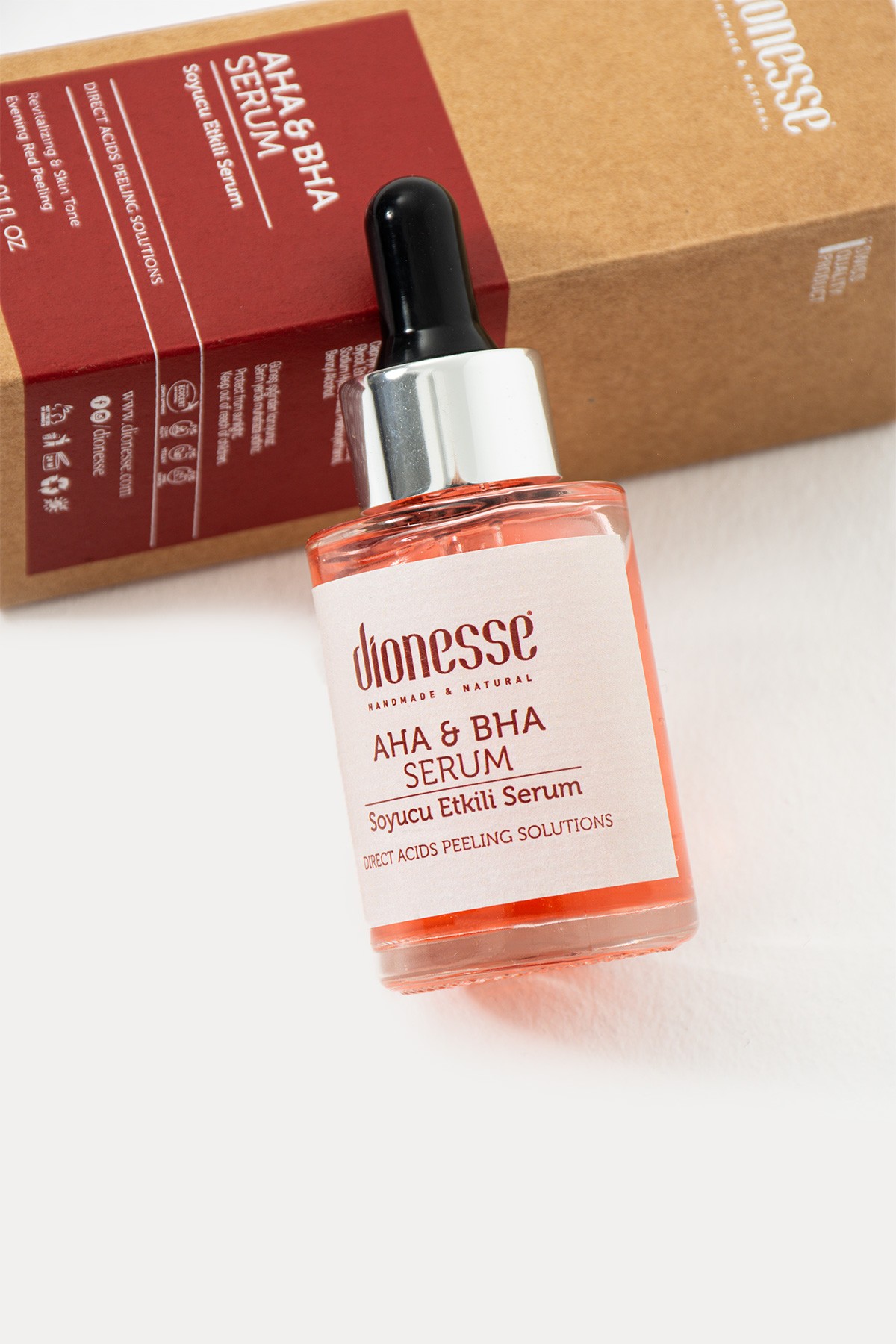 Ölü Hücre Karşıtı Gözenek Açıcı AHA & BHA Serum 30 ml - Yağ Dengesi Sağlayan, Cildi Arındıran ve Yatıştırıcı Etkili Peeling Serumu