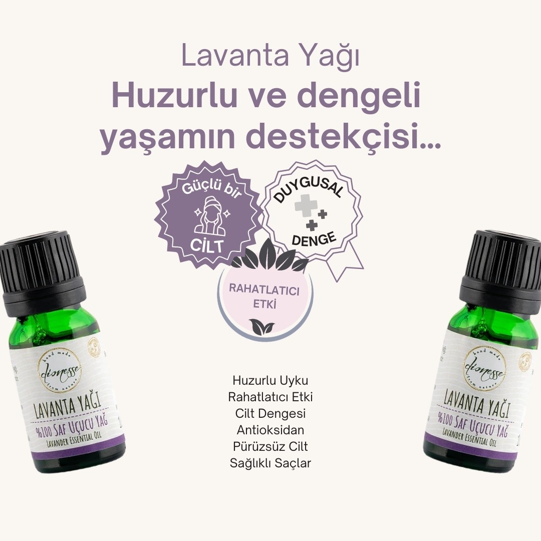 %100 Saf Lavanta Yağı 10 ml 