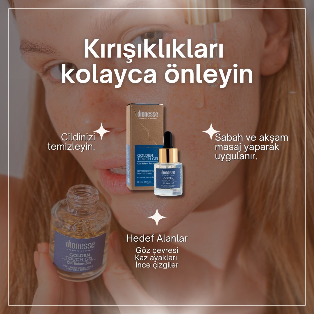 Cilt Yenileyici 24K Altın Yüz Serumu 20 ml - Kırışıklık Karşıtı, Cilt Yenileyici, Kök Hücreli, Sıkılaştırıcı Yüz Serumu