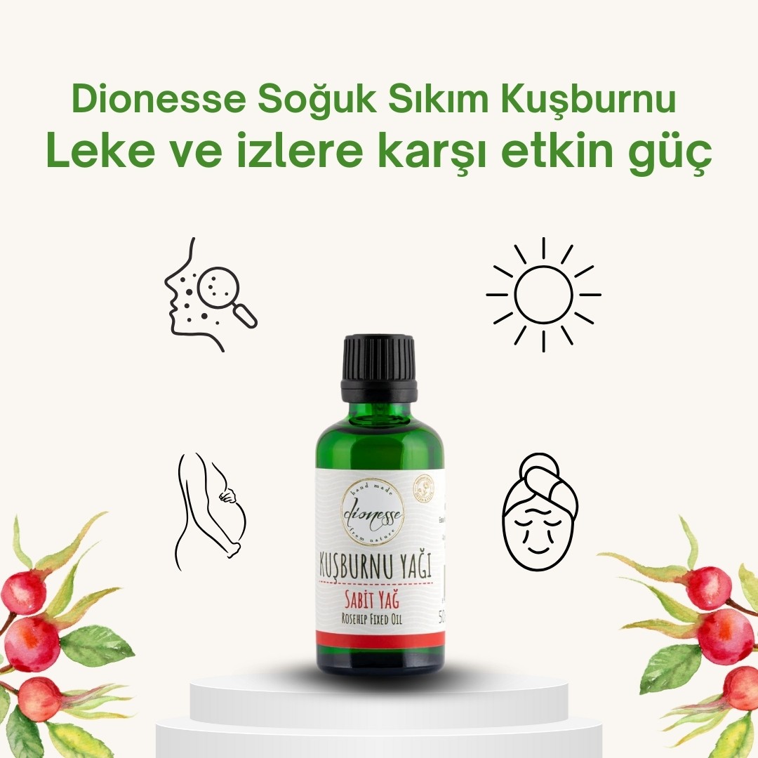%100 Soğuk Sıkım Kuşburnu Yağı 50 ml 