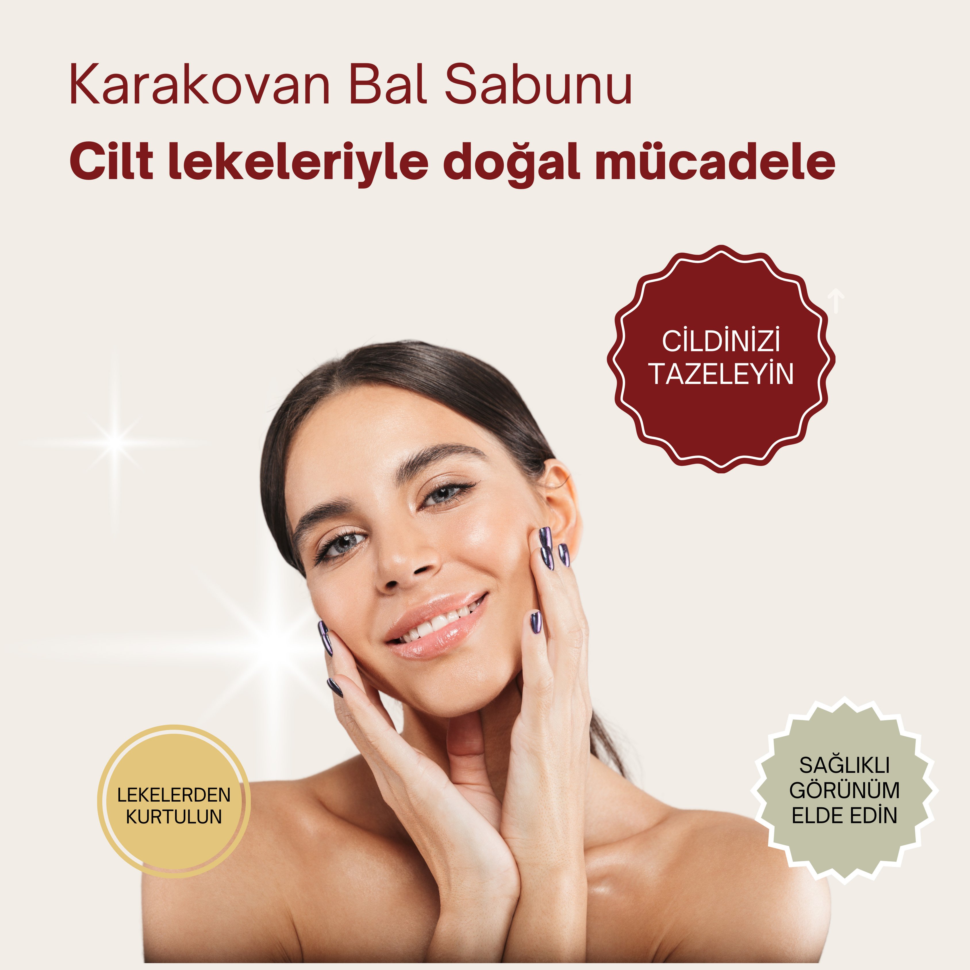 Doğal Karakovan Ballı Sabun 120 gr - Doğal Peeling ve Nemlendirici, Cilt Lekelerine Karşı Etkili El Yapımı Sabun