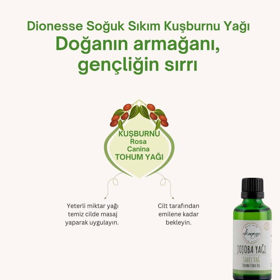%100 Soğuk Sıkım Kuşburnu Yağı 50 ml 