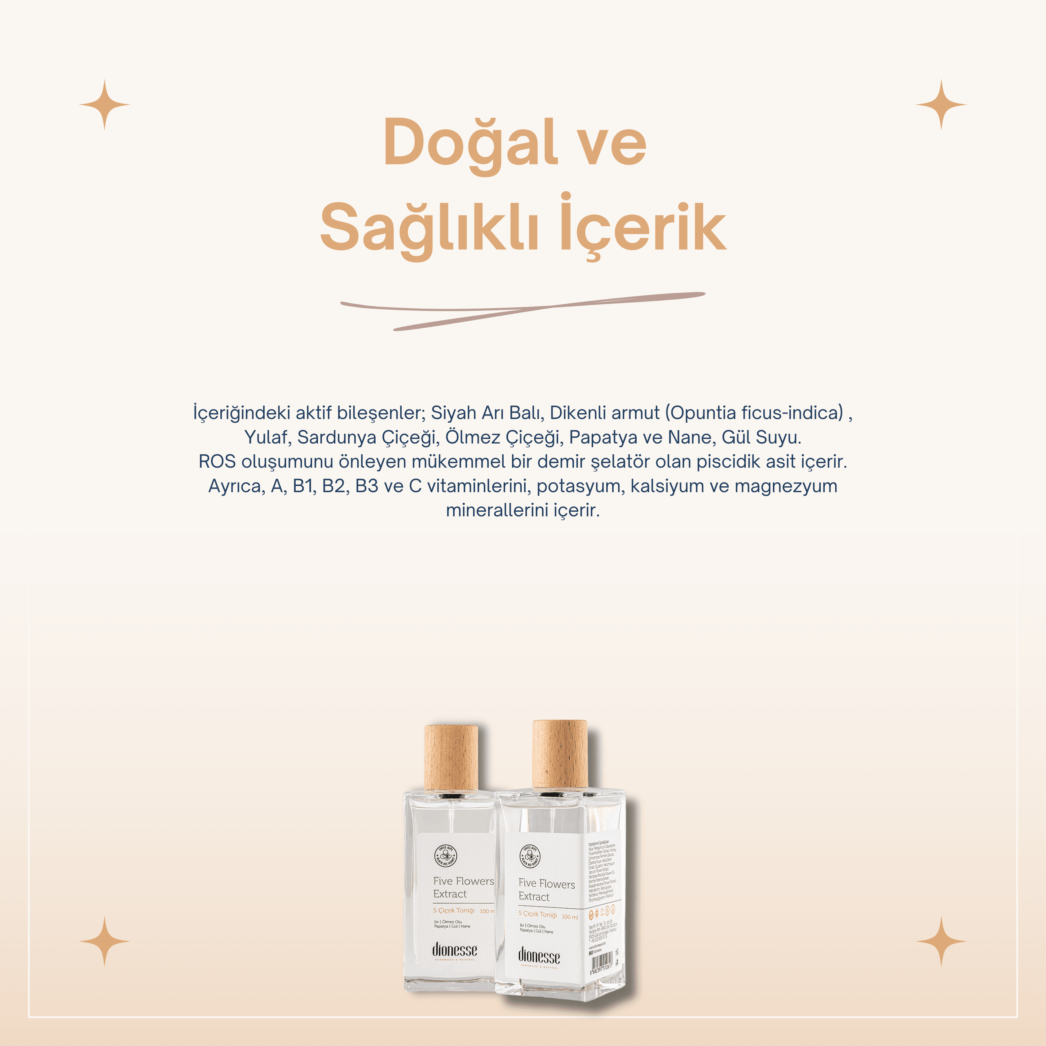 5 Çiçek Black Bee Detoks Yüz Toniği 100 ml | Siyah Arı Balı ile Cilt Sıkılaştırıcı ve Yatıştırıcı Tonik | Tüm Cilt Tipleri İçin Doğal Bakım