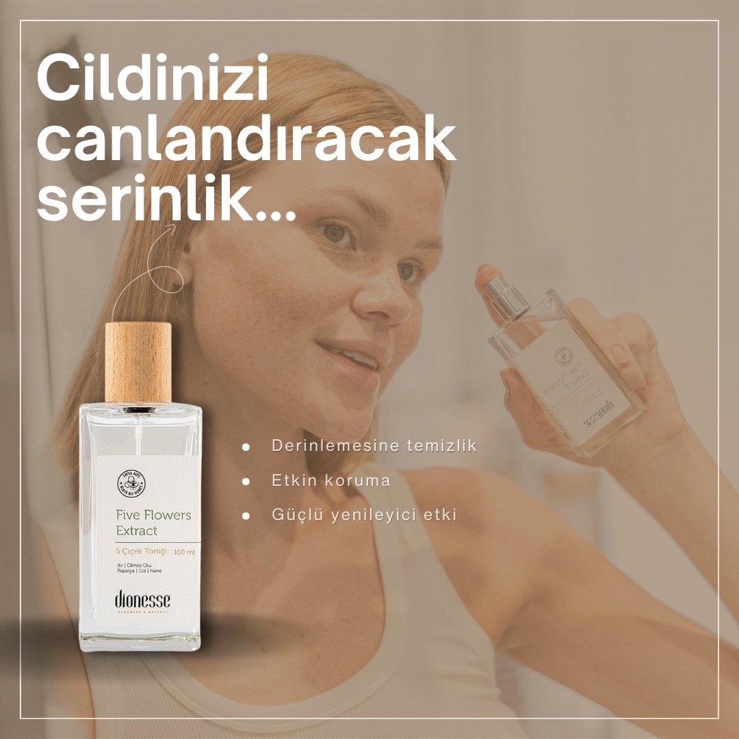 5 Çiçek Black Bee Detoks Yüz Toniği 100 ml | Siyah Arı Balı ile Cilt Sıkılaştırıcı ve Yatıştırıcı Tonik | Tüm Cilt Tipleri İçin Doğal Bakım