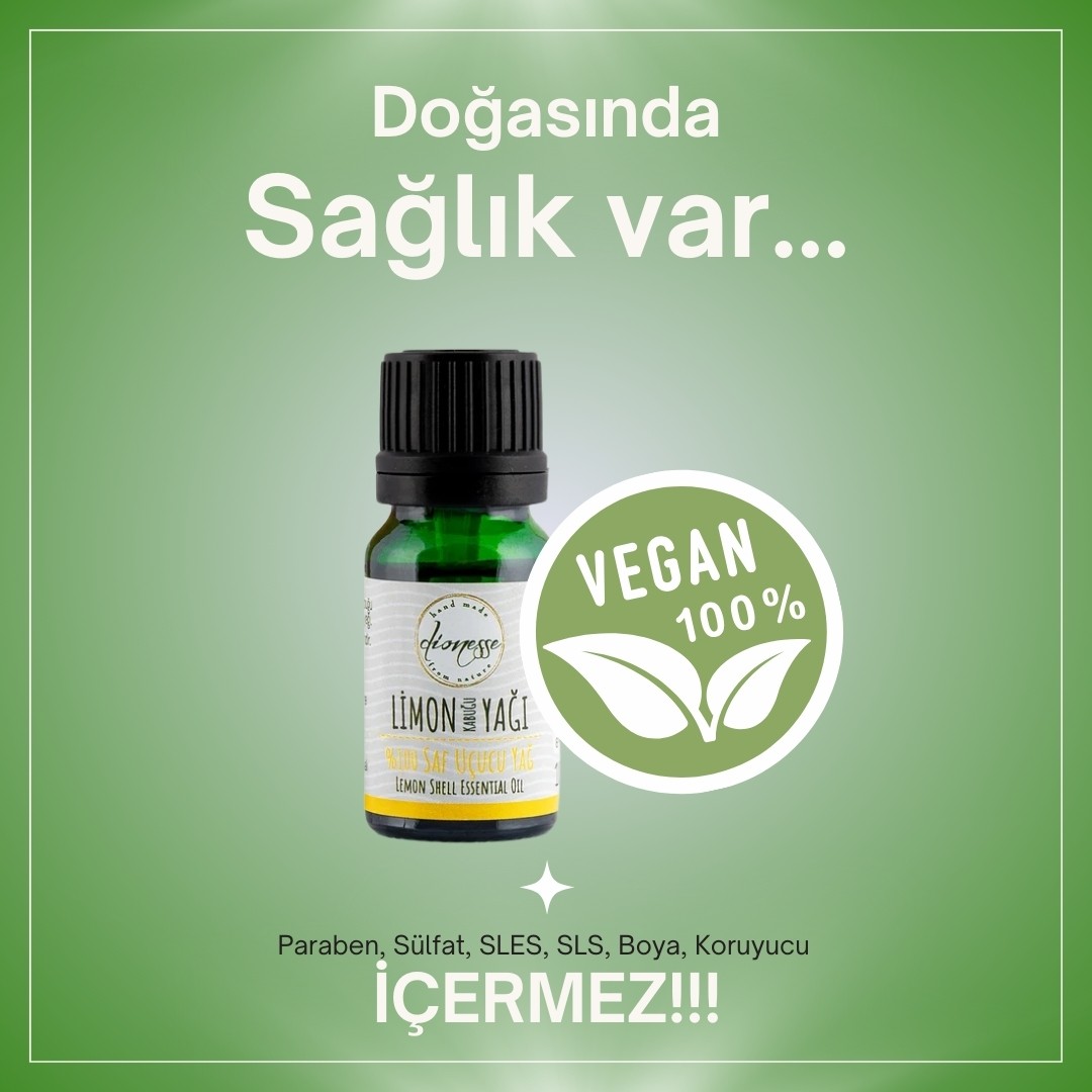 %100 Saf Limon Kabuğu Yağı 10 ml 