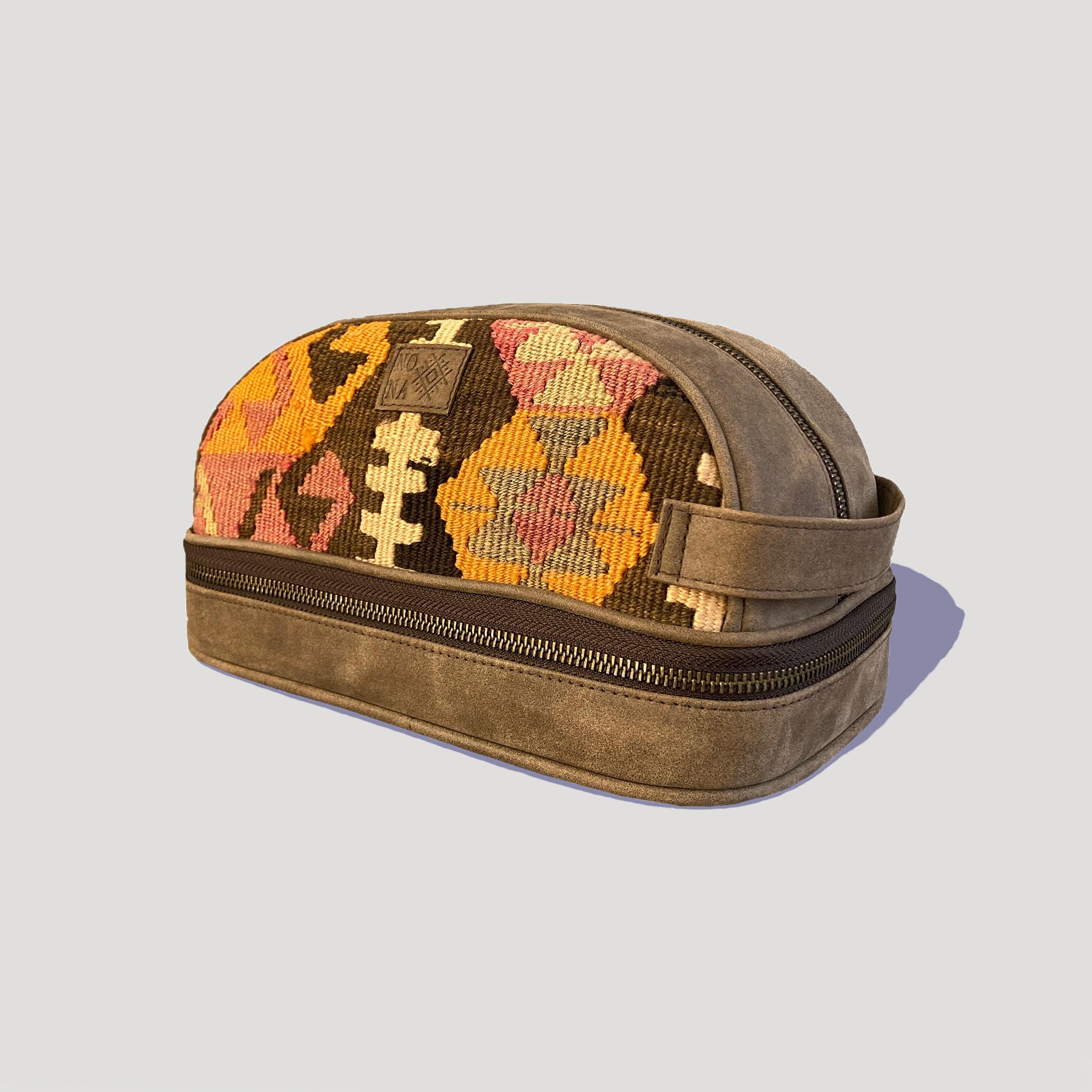 TheNonaStore Flow Dopp Kit, El Yapımı Kilim Boho Makyaj Çantası